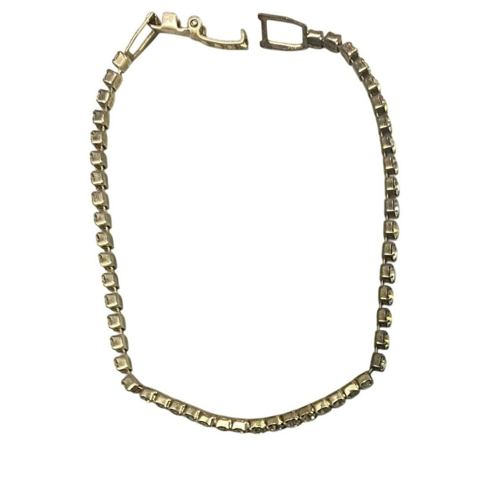 Other Vintage 7 inch Rhinestone Tennis Bracelet Size ONE SIZE - 3 Thumbnail