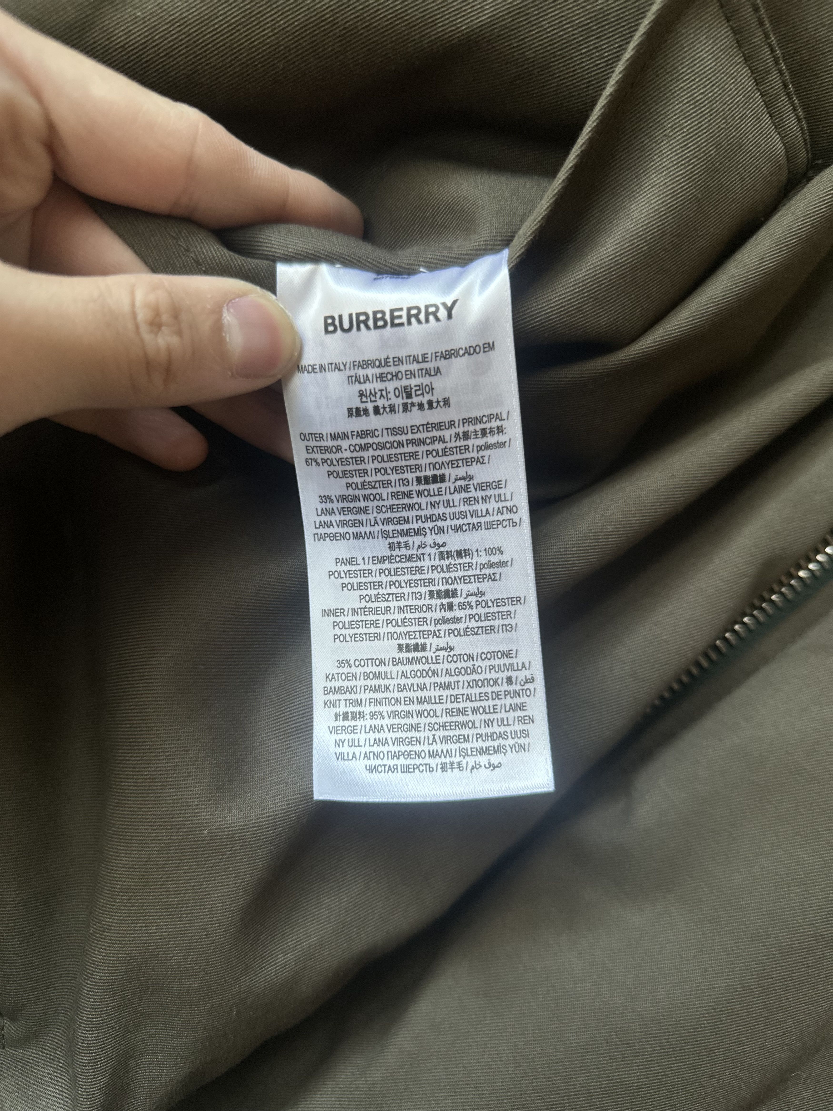 Burberry Burberry Green Check Reversible Bomber Jacket Size US L / EU 52-54 / 3 - 12 Thumbnail
