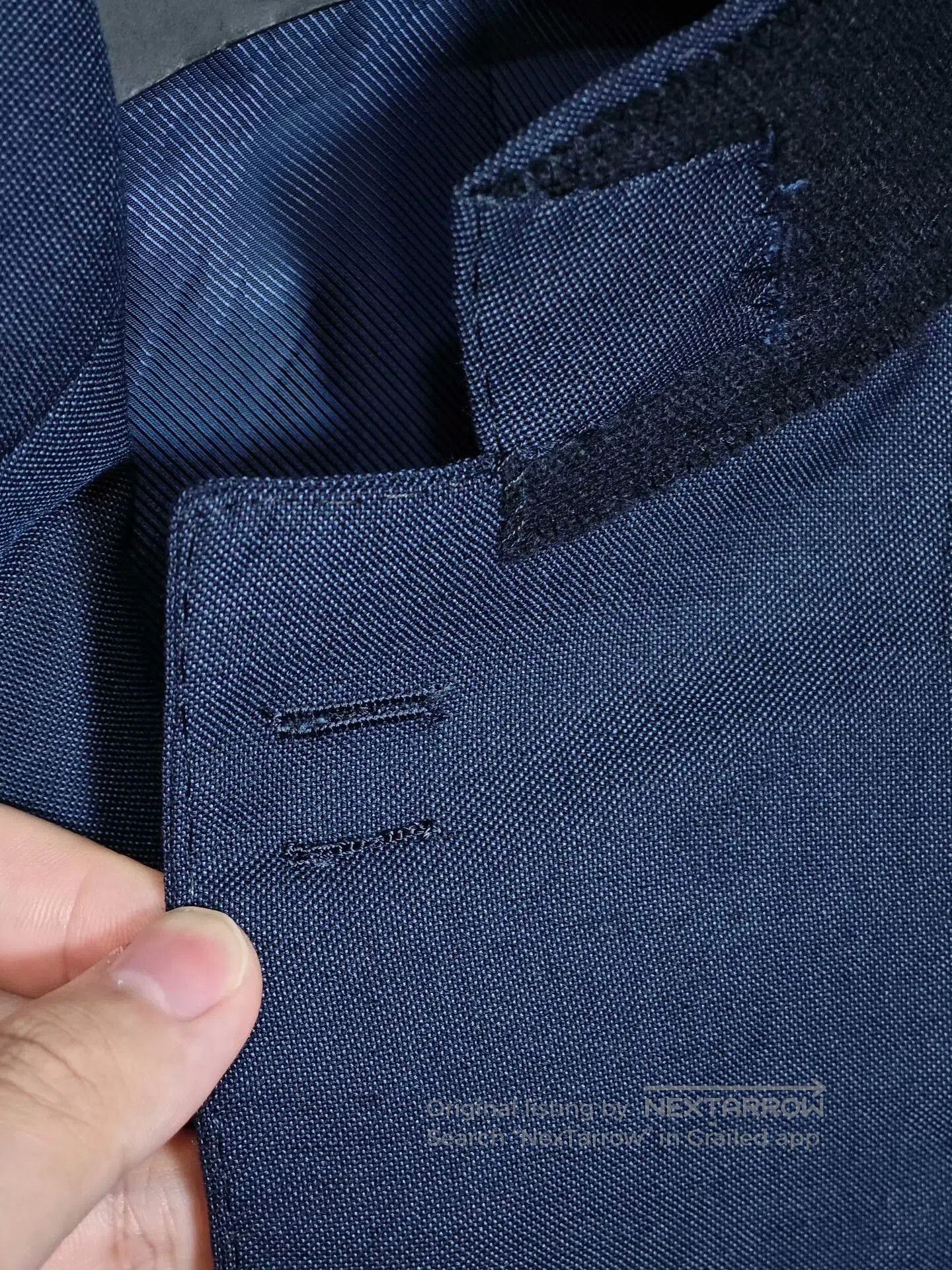 Ring Jacket Navy Wool Silk Blend Suit Jacket. Size US M / EU 48-50 / 2 - 9 Thumbnail