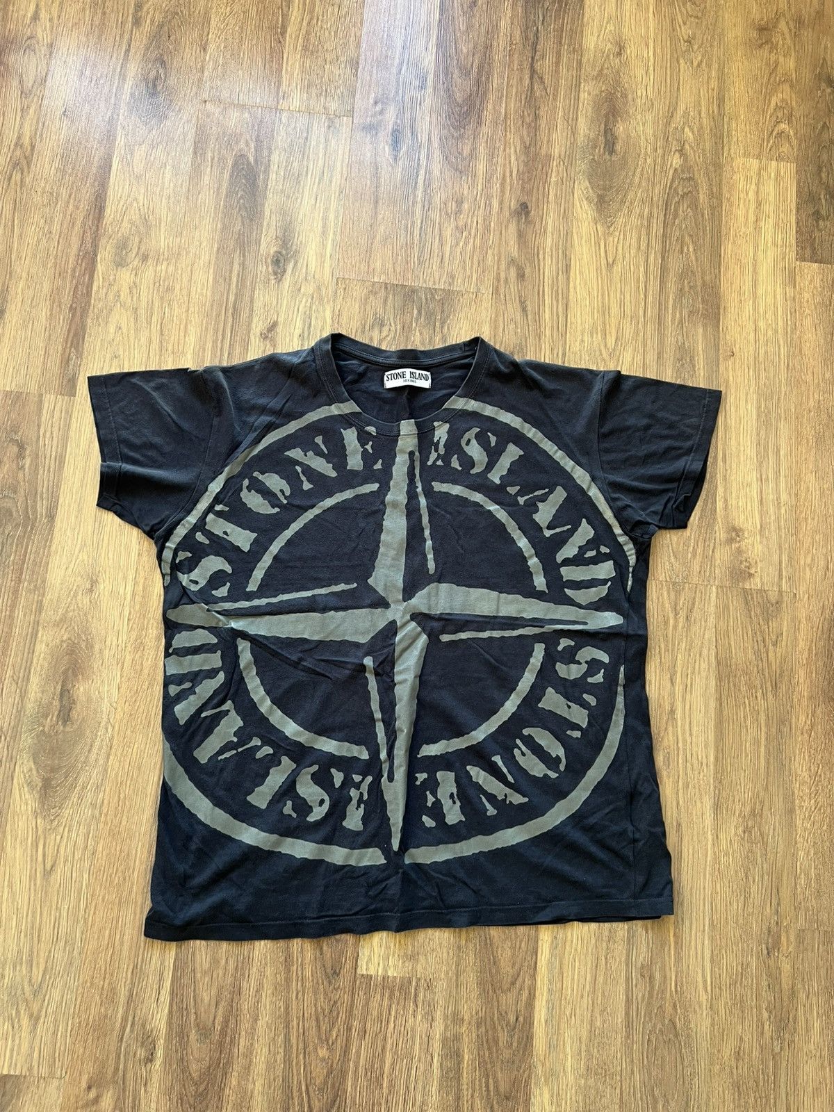 Stone Island Stone Island Glow-in-the-Dark Compass T-Shirt –Black/Size L Size US L / EU 52-54 / 3 - 2 Thumbnail