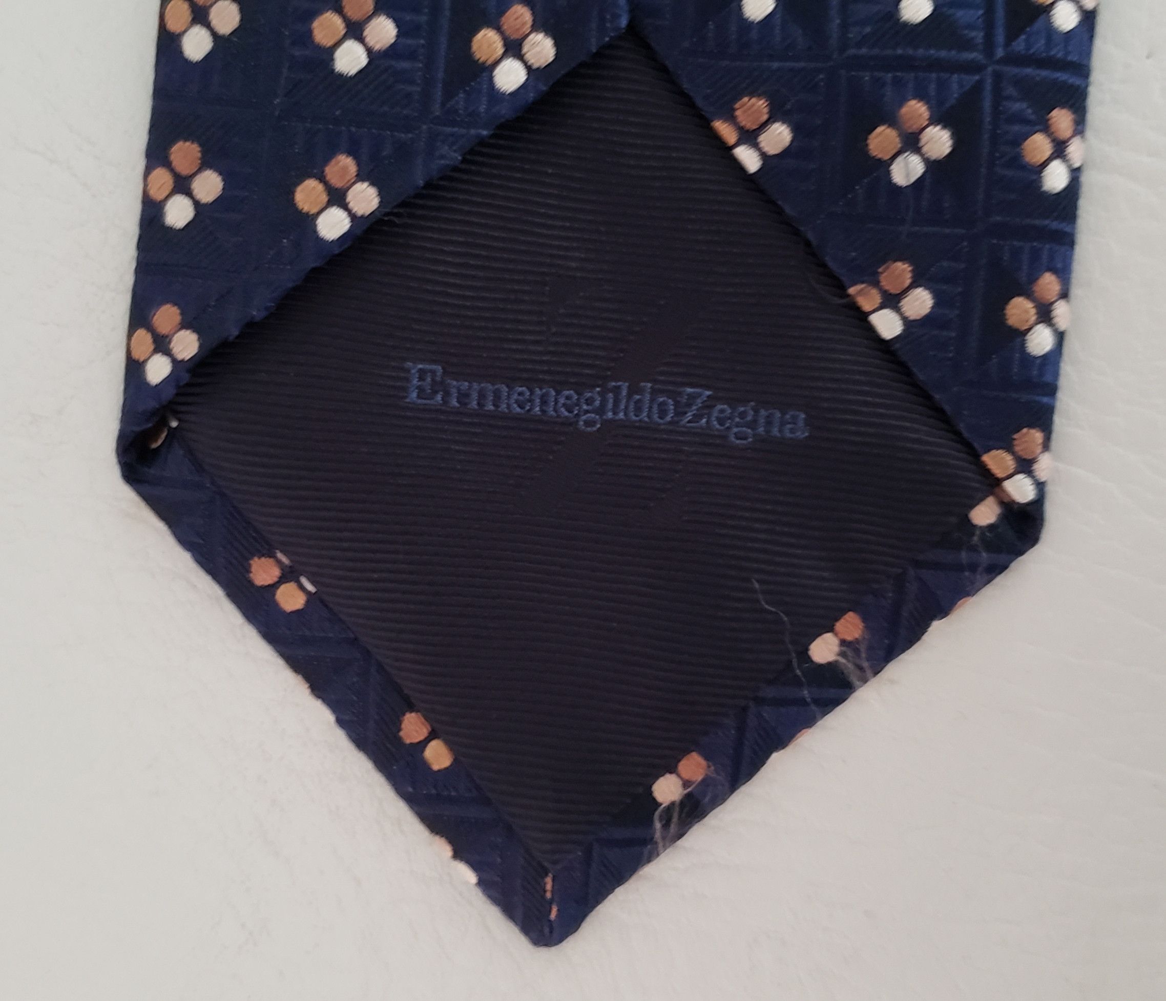 Ermenegildo Zegna Ermenegildo Zegna black silk brocade neck tie Italy Size ONE SIZE - 6 Thumbnail