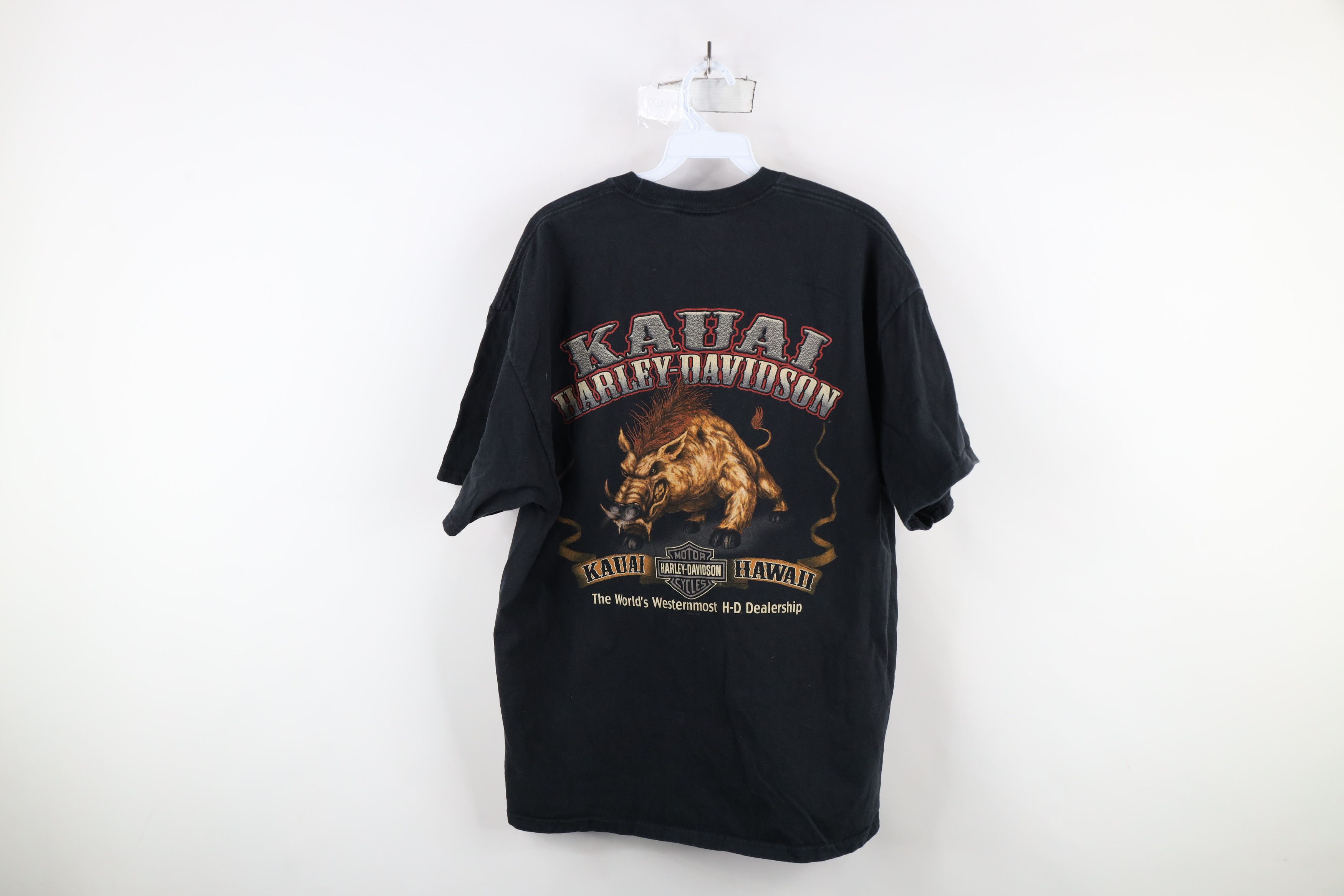 Harley Davidson × Vintage Vintage Y2K Harley Davidson Hawaii Hog Motorcycle T-Shirt Size US XL / EU 56 / 4 - 9 Thumbnail