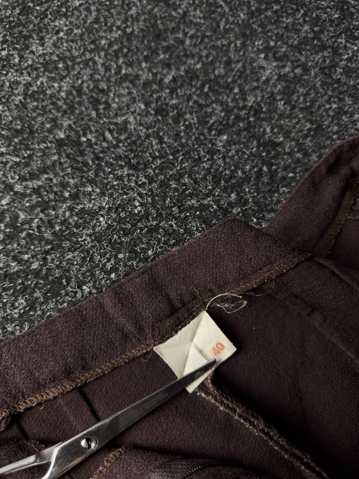Designer Japanese Minimalist Wool Trousers Issey Miyake Style Size 27" / US 4 / IT 40 - 6 Thumbnail