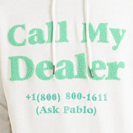 Eleven Paris Call my dealer, ask Pablo - unisex sweatshirt white Size US M / EU 48-50 / 2 - 1 Thumbnail