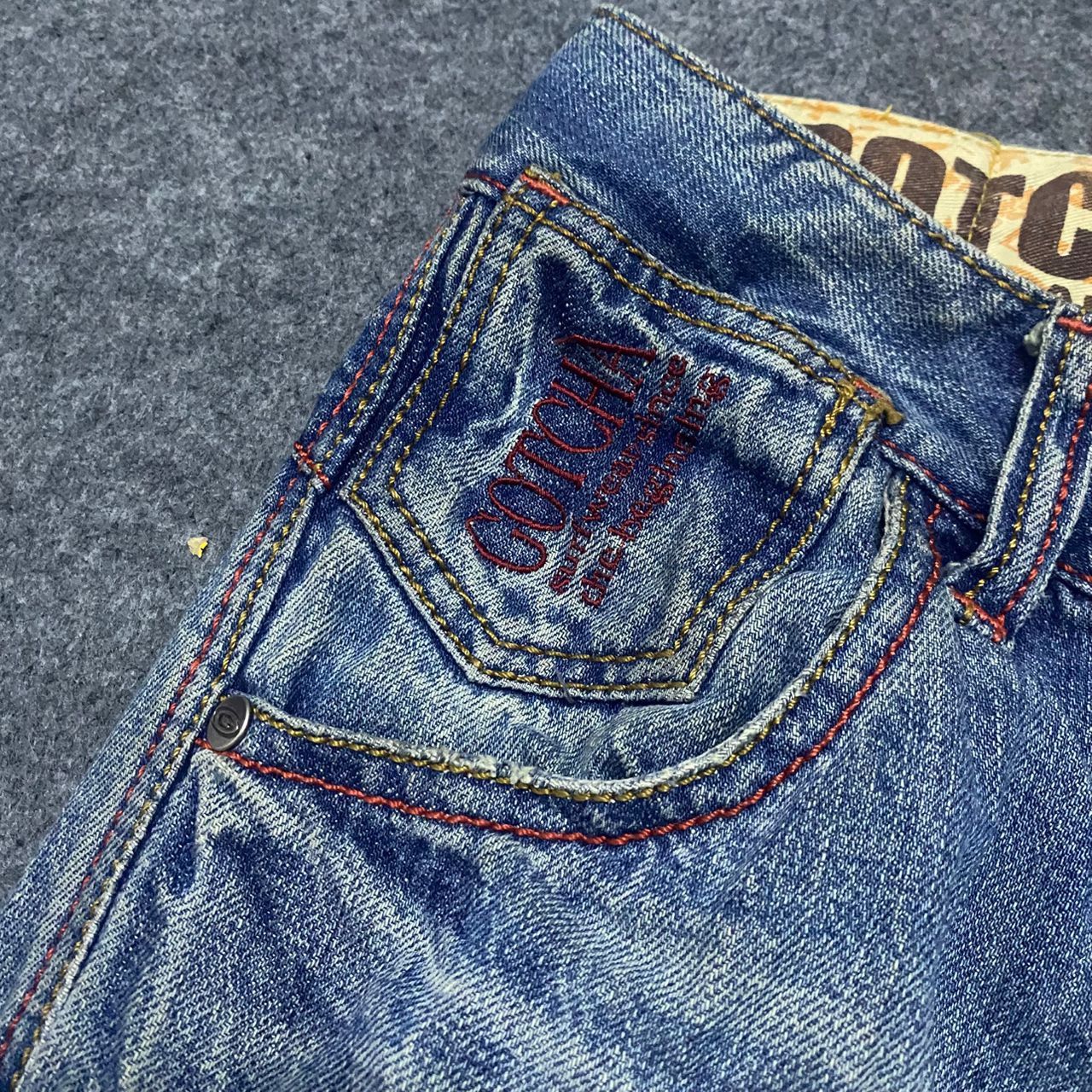 Gotcha 💥Best Offer💥Vintage Gotcha Surfwear Distressed Denim Size US 32 / EU 48 - 9 Thumbnail