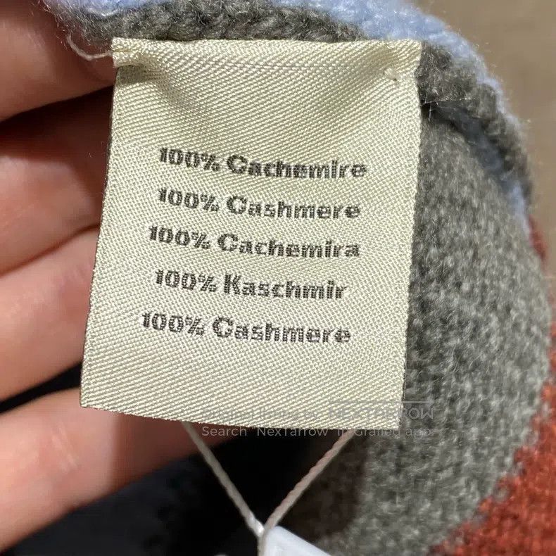 Hermes Hermes Colorblock Cashmere Knit Sweater Size L / US 10 / IT 46 - 4 Thumbnail