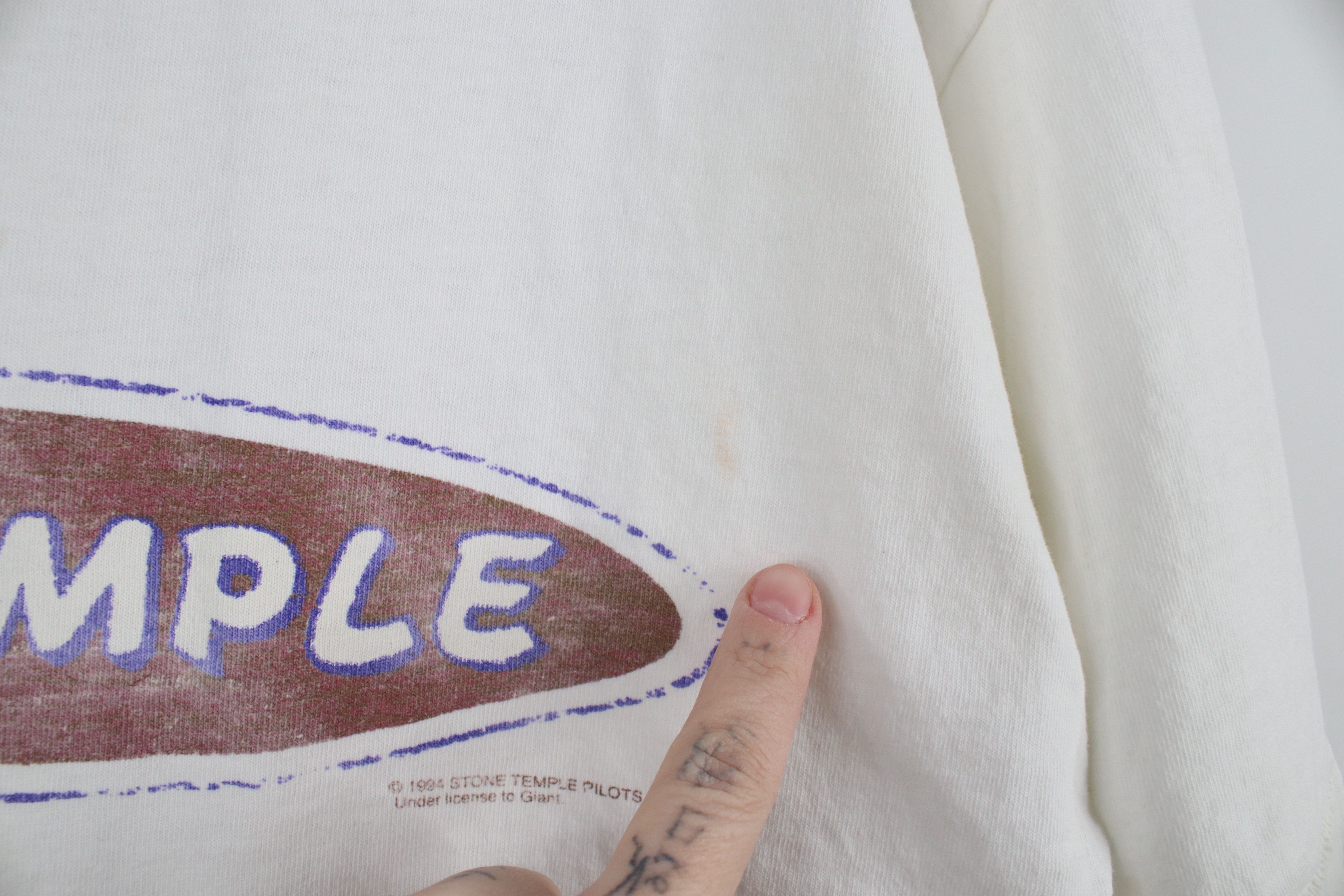 Giant Vintage 90s Giant Spell Stone Temple Pilots Band T-Shirt USA Size US XL / EU 56 / 4 - 6 Thumbnail