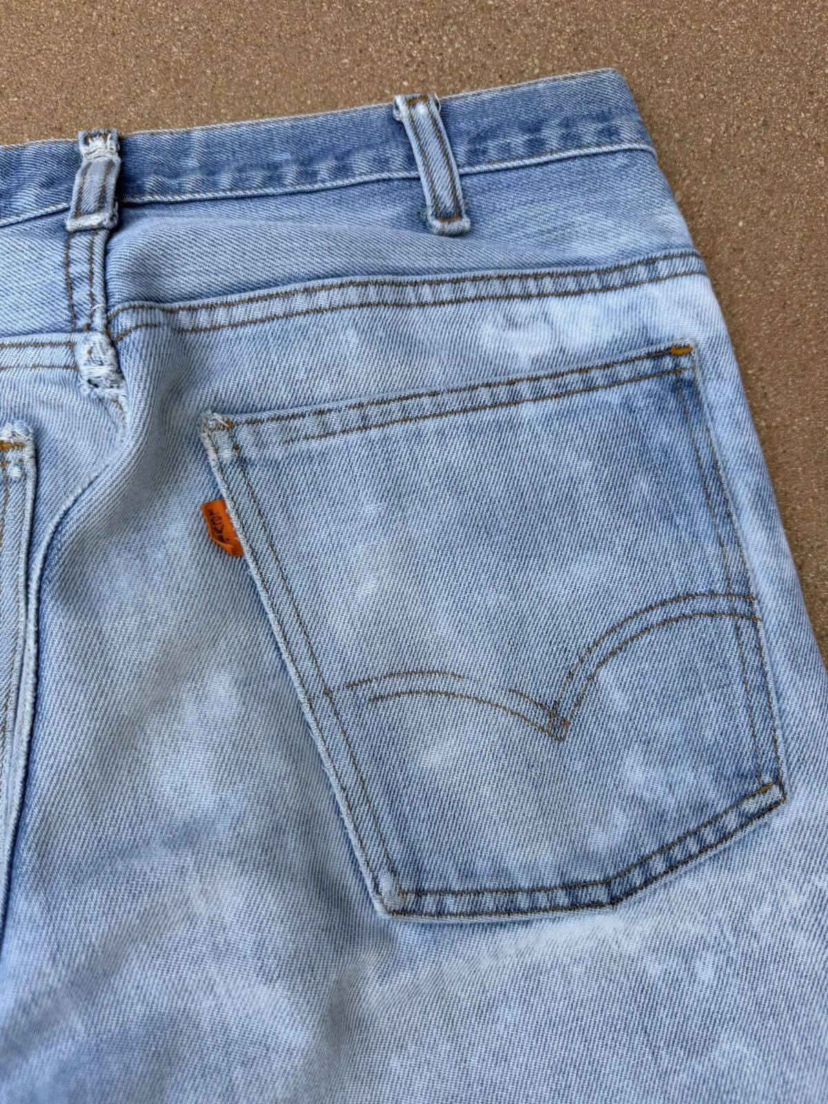 Levi's Vtg 70’s Levi’s 646 Orange Tab Bellbottom Flare Jeans 31x31 Size US 31 - 8 Thumbnail