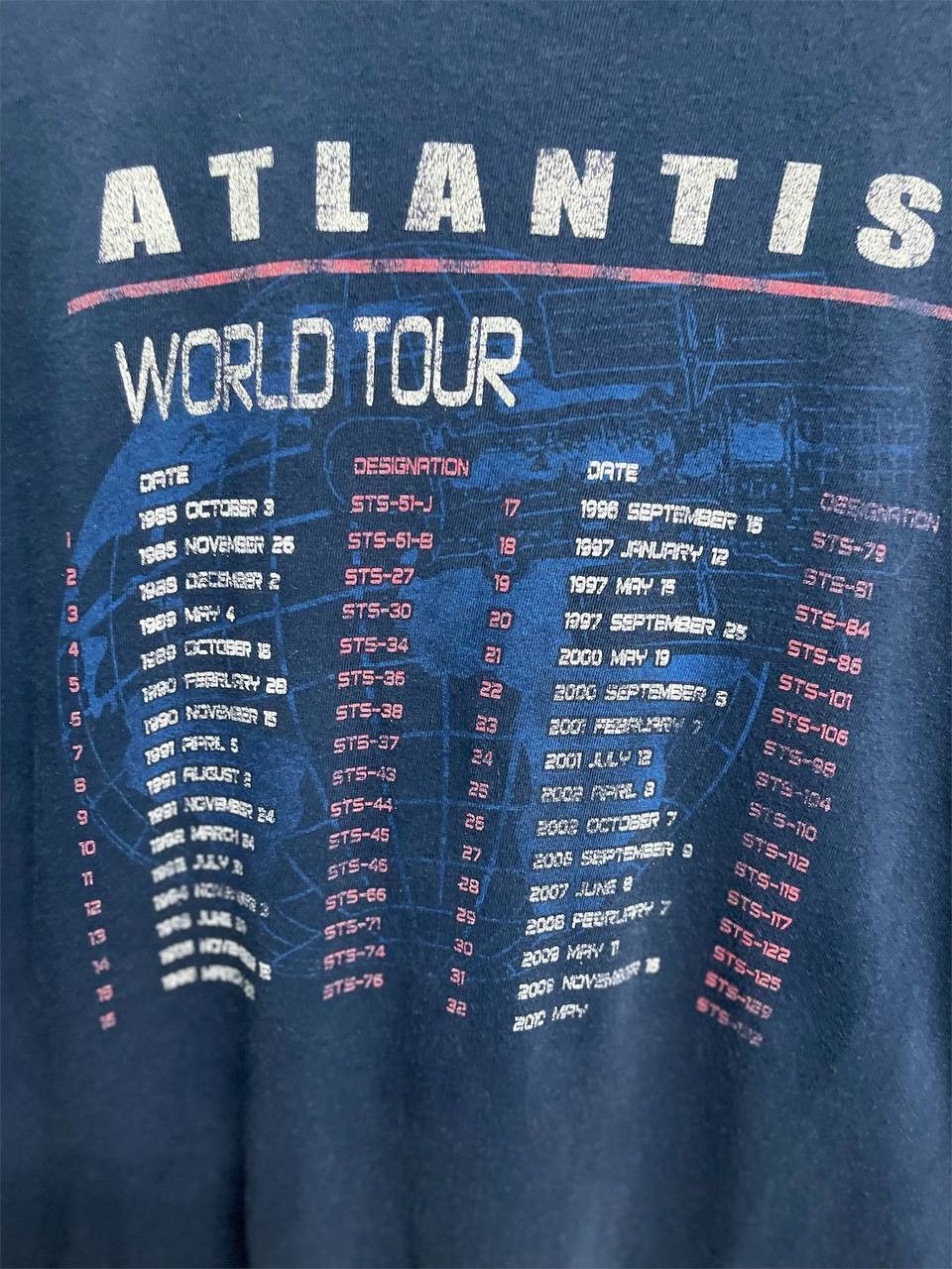 Band Tees ATLANTIS WORLD TOUR KENNEDY SPACE CENTER #SKU-A1433 DP Size US L / EU 52-54 / 3 - 5 Thumbnail