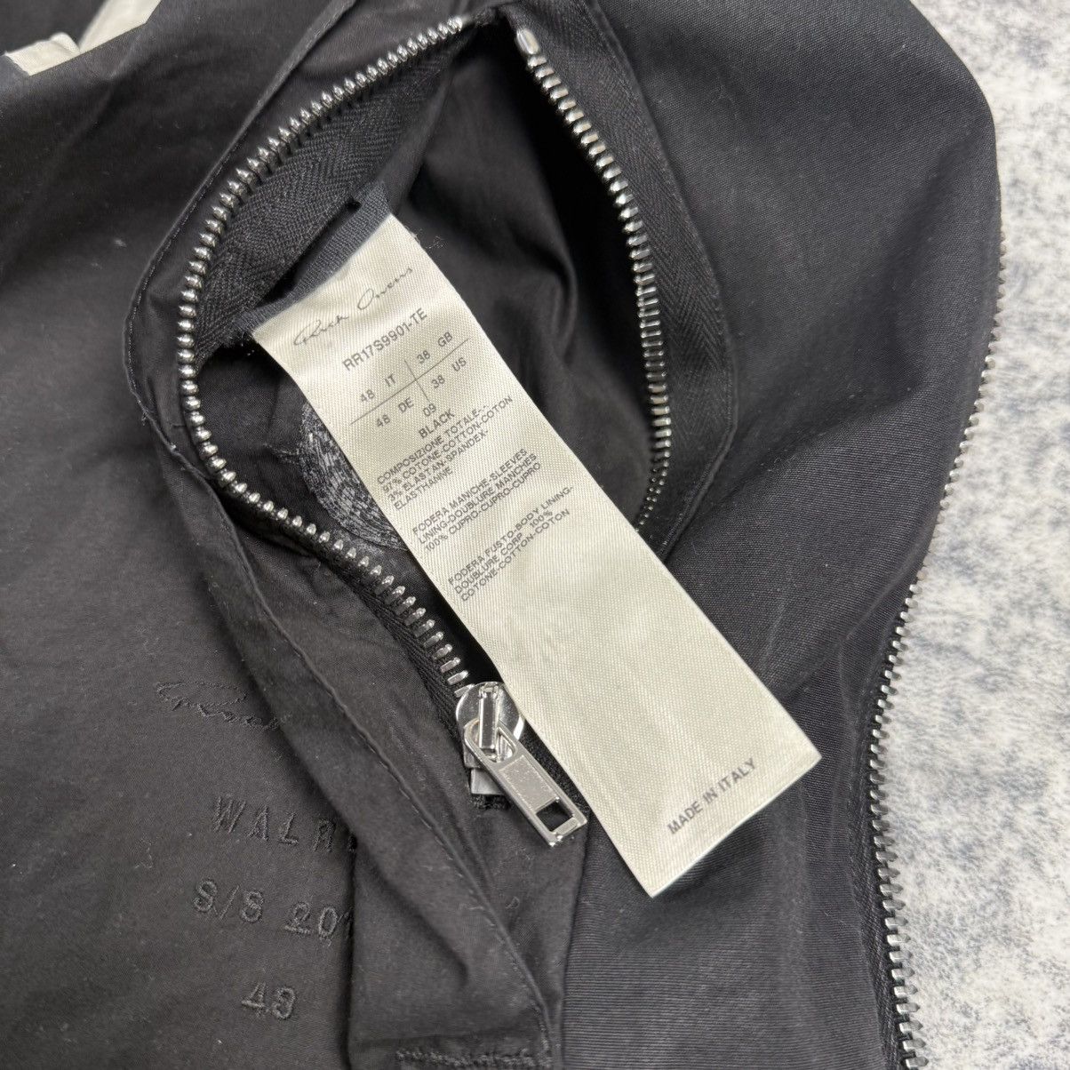 Rick Owens Rick Owens Mainline SS17 Walrus ‘Black’ Jacket Size US M / EU 48-50 / 2 - 9 Thumbnail