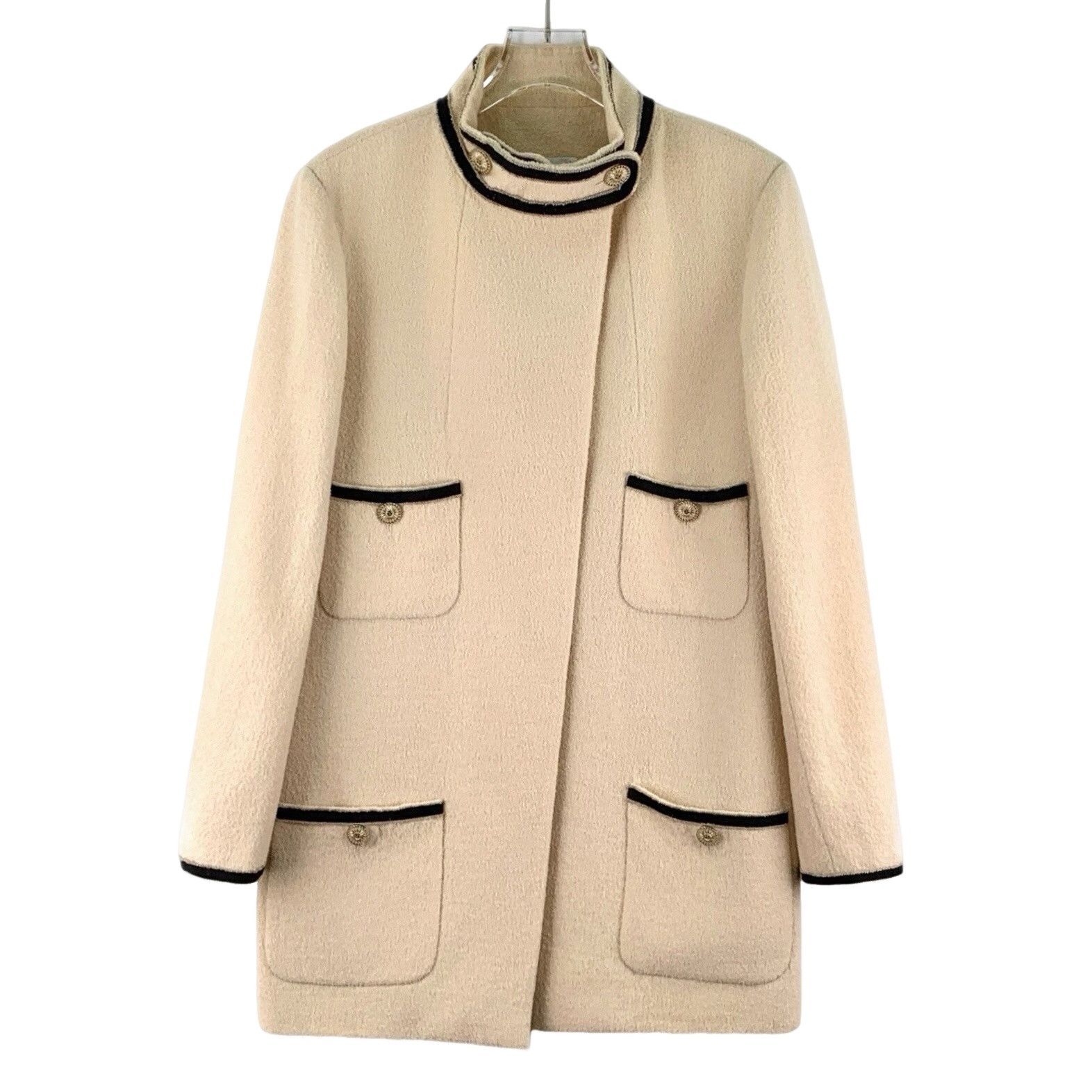 Chanel Chanel Beige Wool Multi-Pocket Coat 38 Size S / US 4 / IT 40 - 1 Thumbnail
