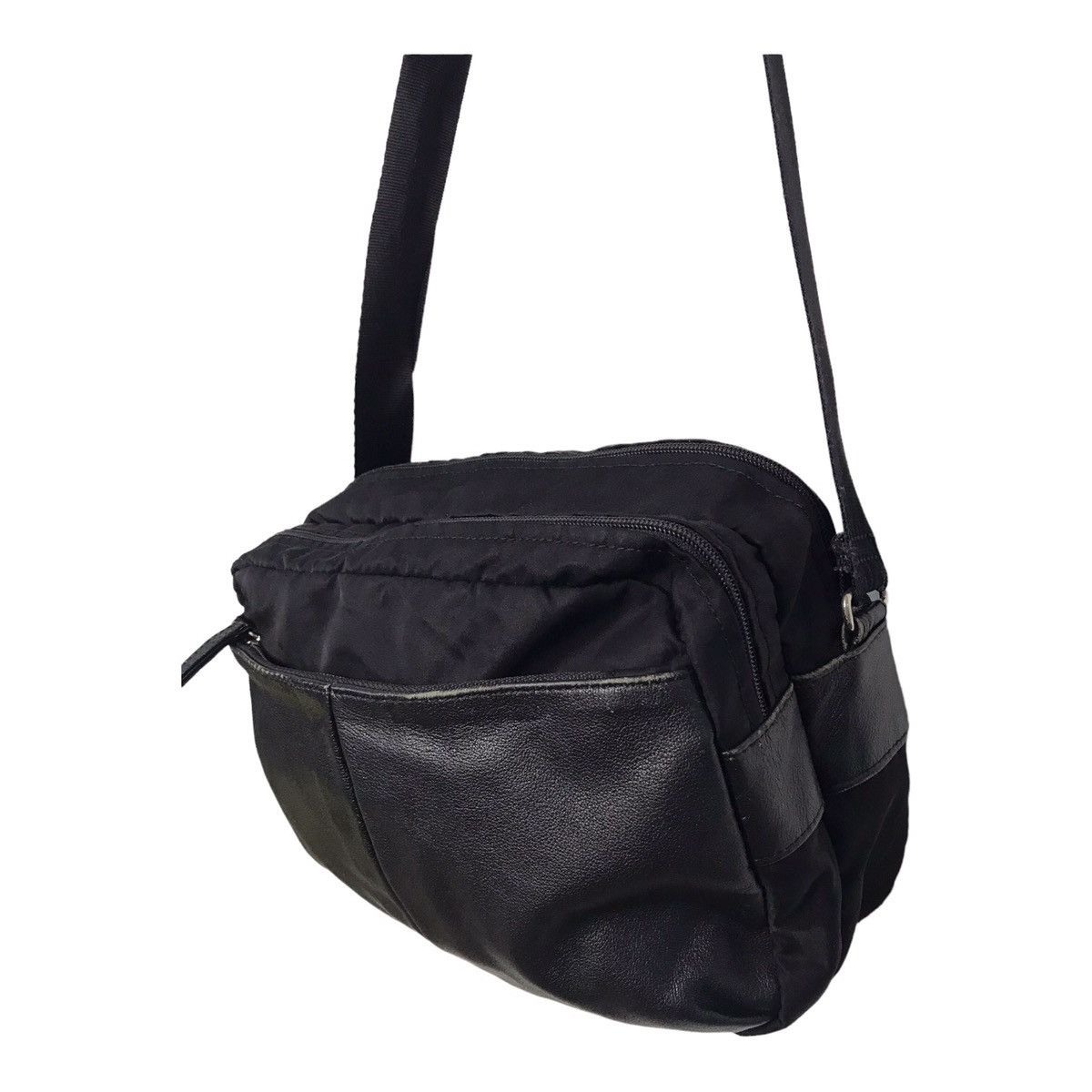 Japanese Brand × Y's × Yohji Yamamoto Yohji Yamamoto Y’Saccs Half Leather Sling Bag Size ONE SIZE - 2 Thumbnail