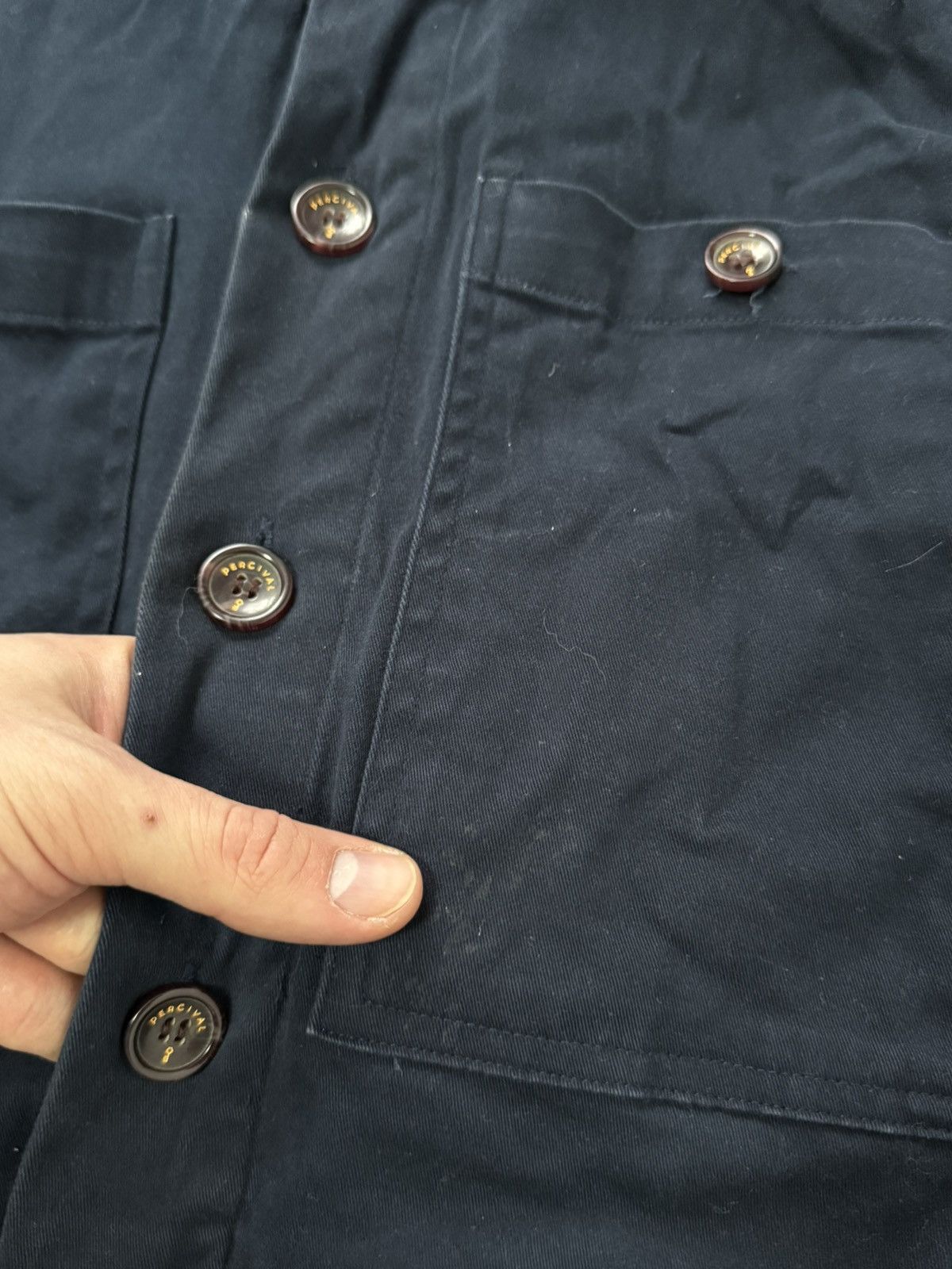 Percival Percival Work Multipocket Navy Cotton Jacket Size US M / EU 48-50 / 2 - 5 Thumbnail