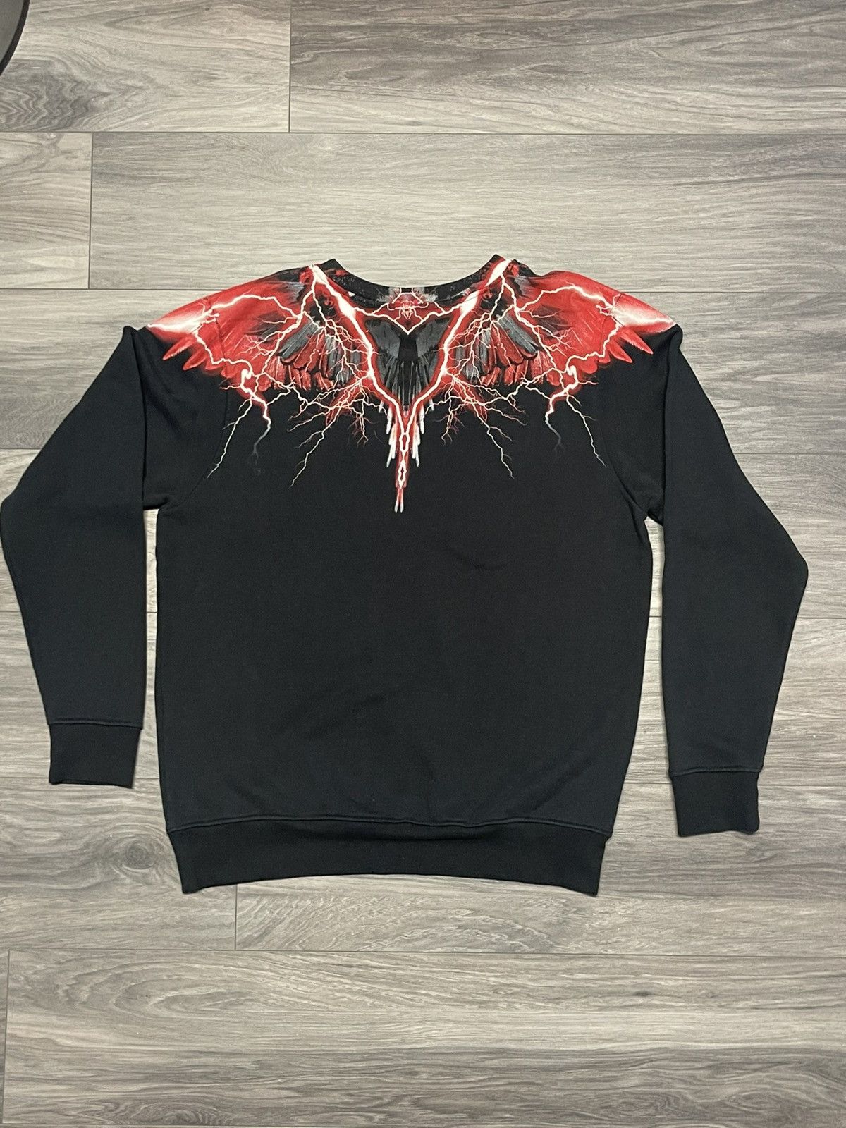 Marcelo Burlon Marcelo Burlon Wings & Lightning Crewneck | Brand New Size US M / EU 48-50 / 2 - 2 Thumbnail