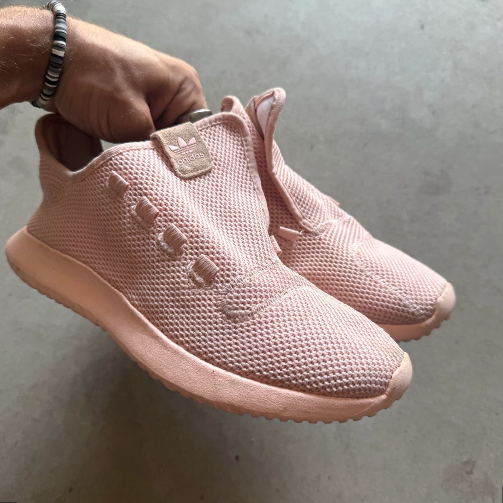 Adidas adidas Tubular Shadow Knit J Pink Athletic Sneakers AC8496 Size 7 Women White Knit Sneaker 2017 OG Size US 7 / IT 37 - 3 Thumbnail