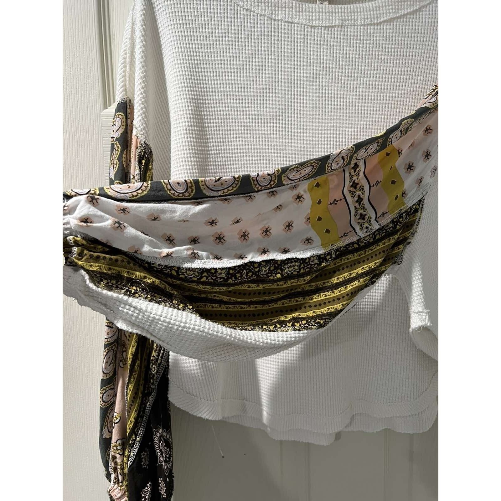 Free People Free People Womens XS Blossom Knit White Oversized A003309 Size XS / US 0-2 / IT 36-38 - 6 Thumbnail