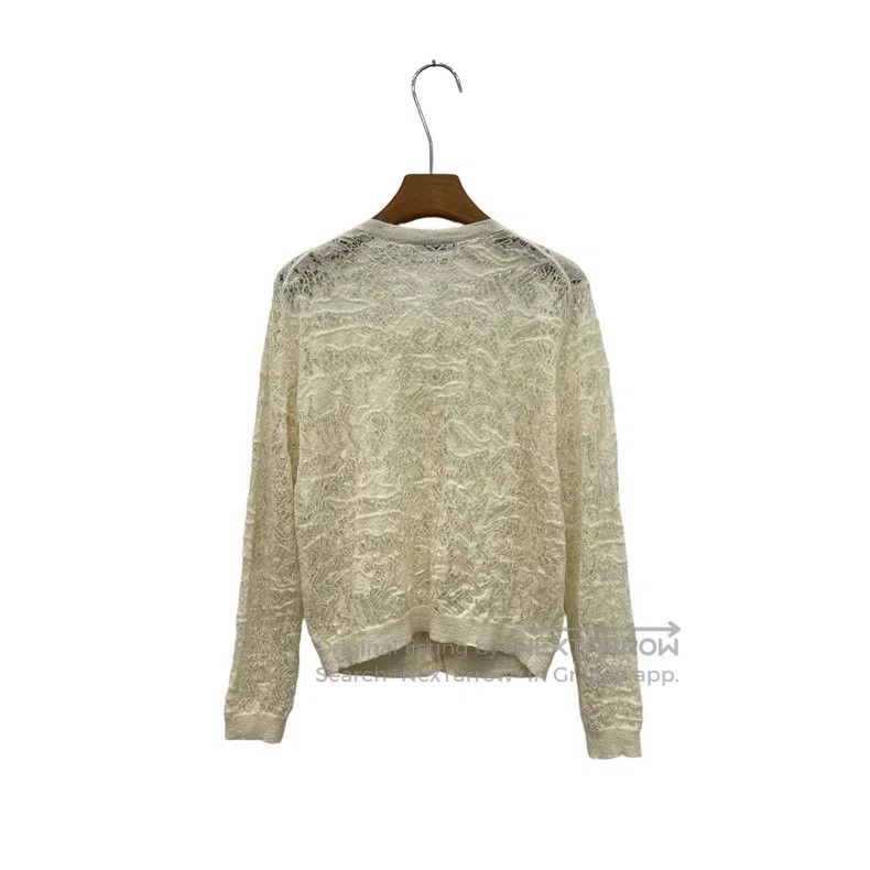 Dior Dior Beige lace cardigan coat Size S / US 4 / IT 40 - 2 Thumbnail