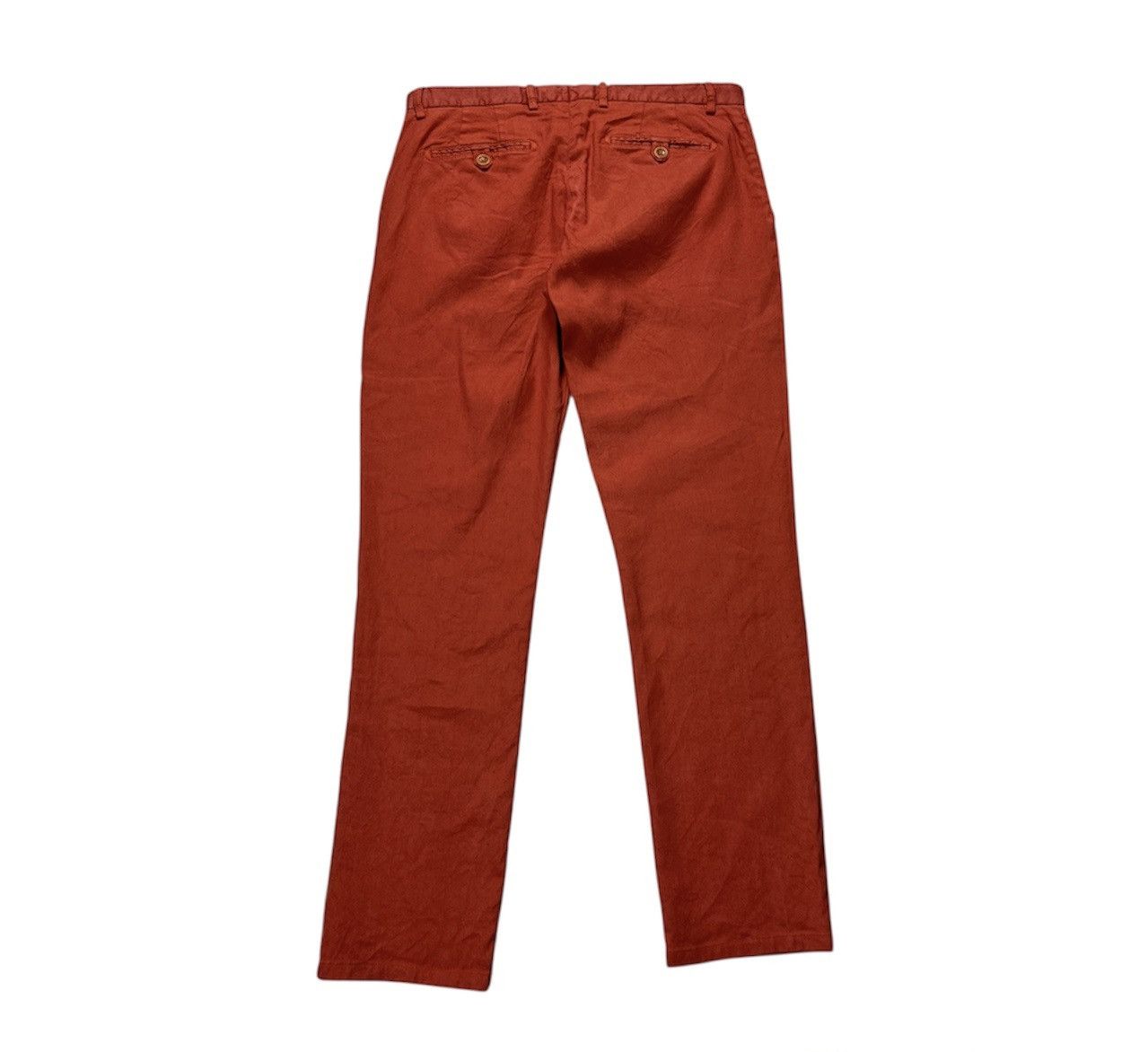 Etro Etro Milano casual linen cotton chino orange trousers Size US 34 / EU 50 - 2 Thumbnail