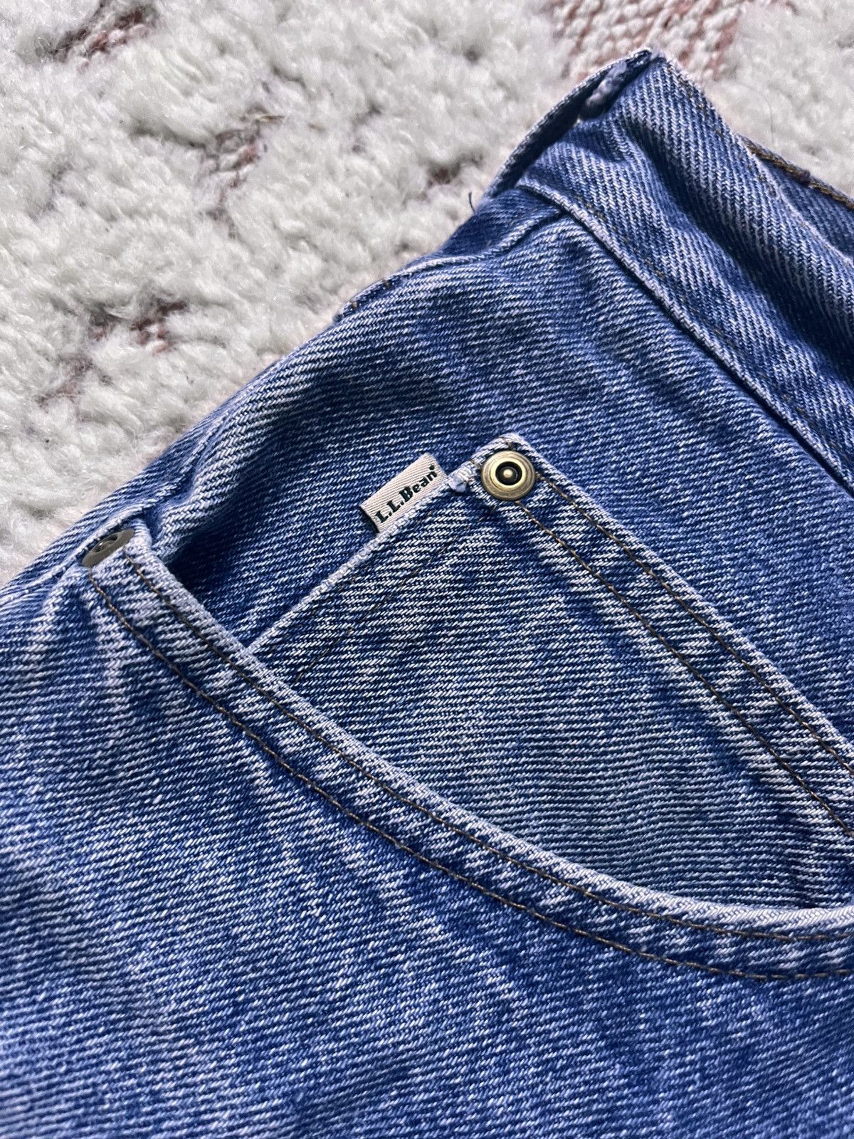 L.L. Bean × Vintage L.L.Bean Double L Jeans - Natural Fit -Vintage 2000s Denim Size US 33 - 3 Thumbnail