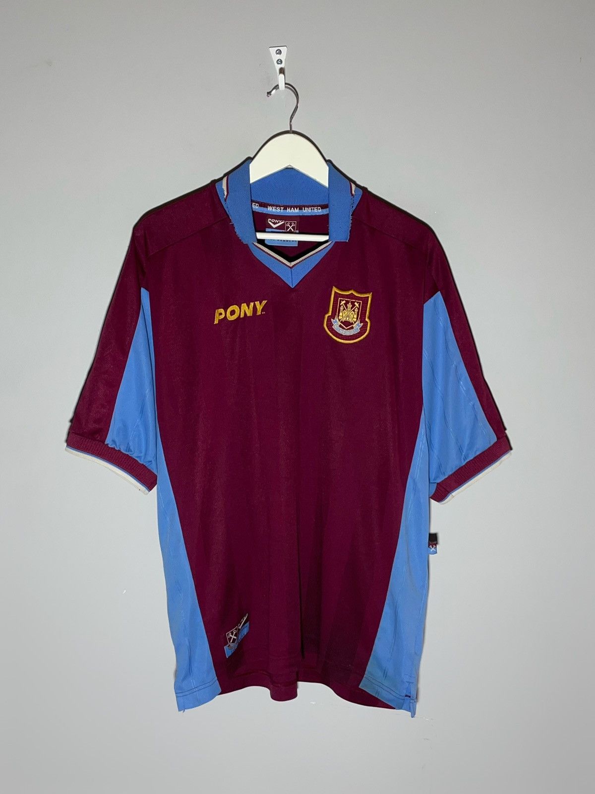 PONY × Vintage West Ham United Pony 1997/98 Vintage Football Shirt Size US L / EU 52-54 / 3 - 1 Thumbnail