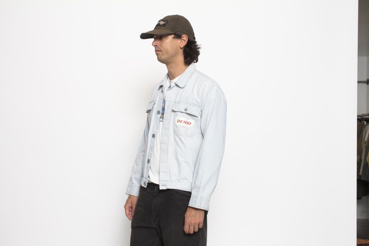 Vintage LIGHT BLUE BOXY ITALIAN WORKWEAR JACKET WITH DENSO GRAPHIC Size US M / EU 48-50 / 2 - 2 Thumbnail