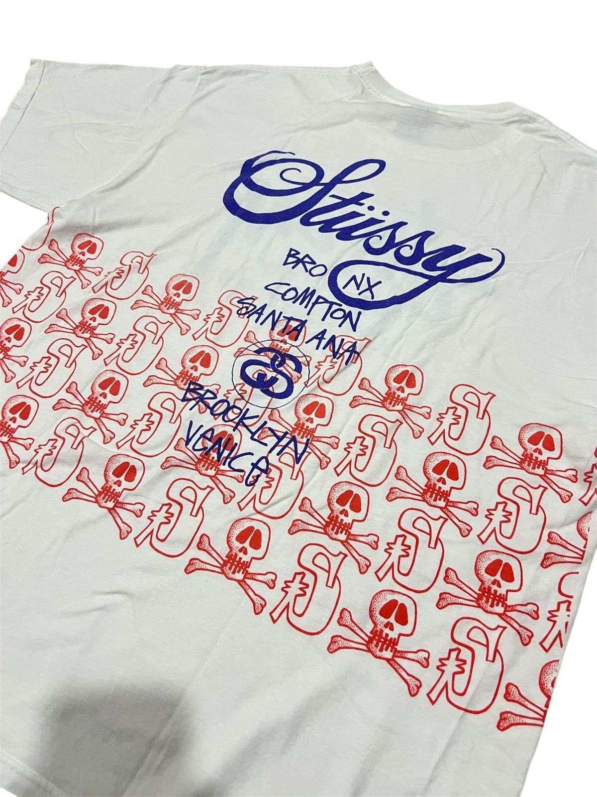 Stussy × Vintage Stussy Skull World Tour Tee Size US XL / EU 56 / 4 - 4 Thumbnail