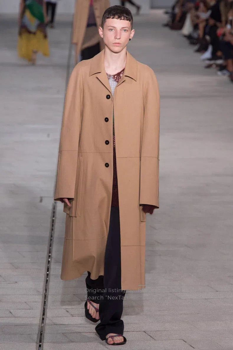 Jil Sander size 44 Brown long coat