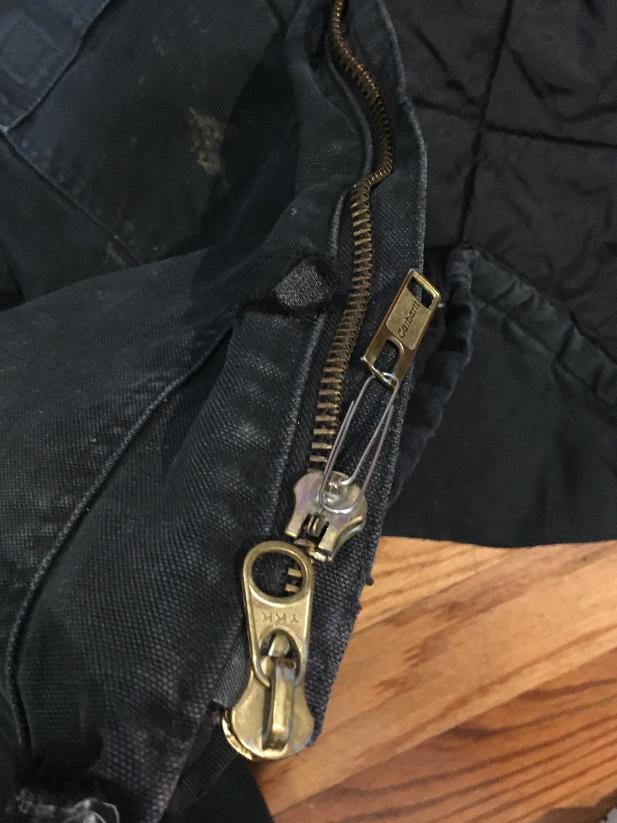 Carhartt × Vintage Black Carhartt Jacket Faded Distressed Y2K Size US L / EU 52-54 / 3 - 9 Thumbnail