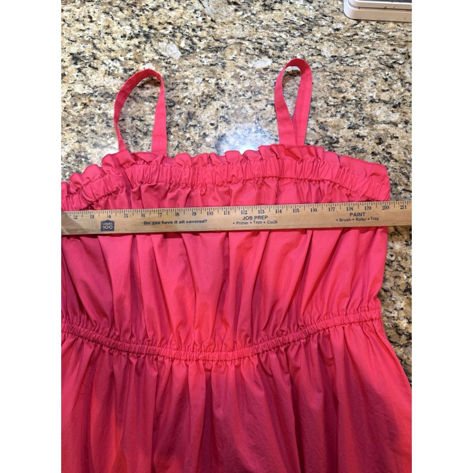 Banana Republic Banana Republic Dress Womens Pink Midi A-Line Sleeveless Cotton Poplin Elastic-Gather Plus XXL New w Tag Women’s Size XXL / US 16-18 / IT 52-54 - 5 Thumbnail
