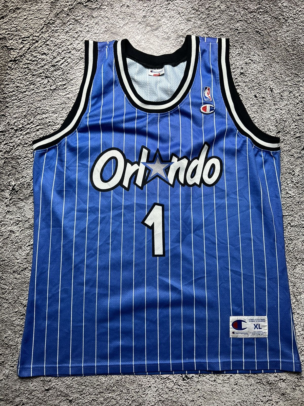 VTG 90’s Orlando Magic NBA Penny Hardaway champion jersey