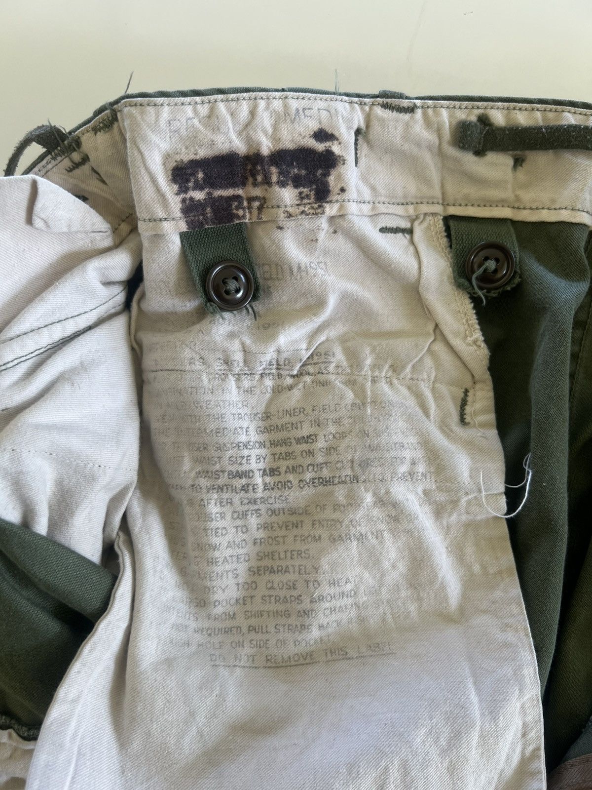 Vintage Vintage Trousers Shell Field M-1951 Size US 36 / EU 52 - 9 Thumbnail