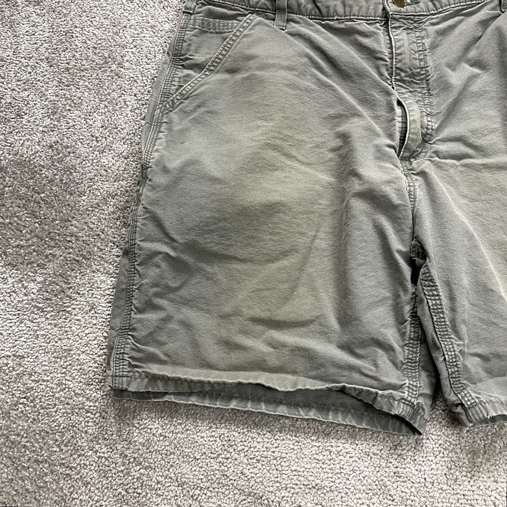 Carhartt Carhartt Chino Shorts Mens 40 Gray Casual Outdoor Flat Front 7" Inseam Size US 40 / EU 56 - 5 Thumbnail