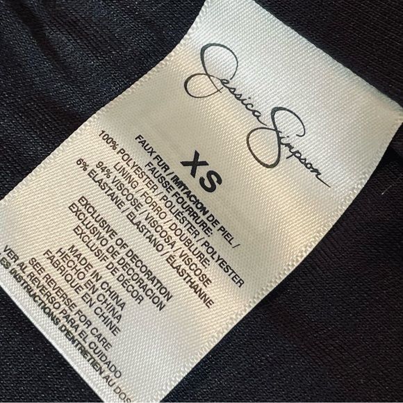 Jessica Simpson Jessica Simpson Kassidy Embellished Faux-Shearling Black Stu Size XS / US 0-2 / IT 36-38 - 7 Thumbnail