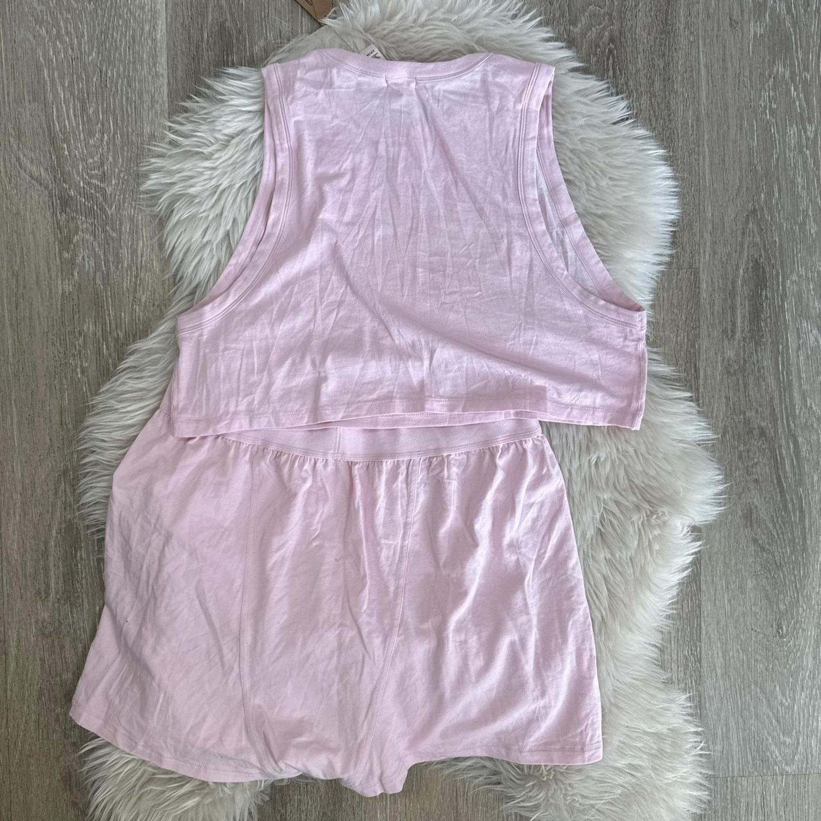 SKIMS NWT SKIMS Boyfriend Tank/Short - Cherry Blossom Size S / US 4 / IT 40 - 2 Thumbnail