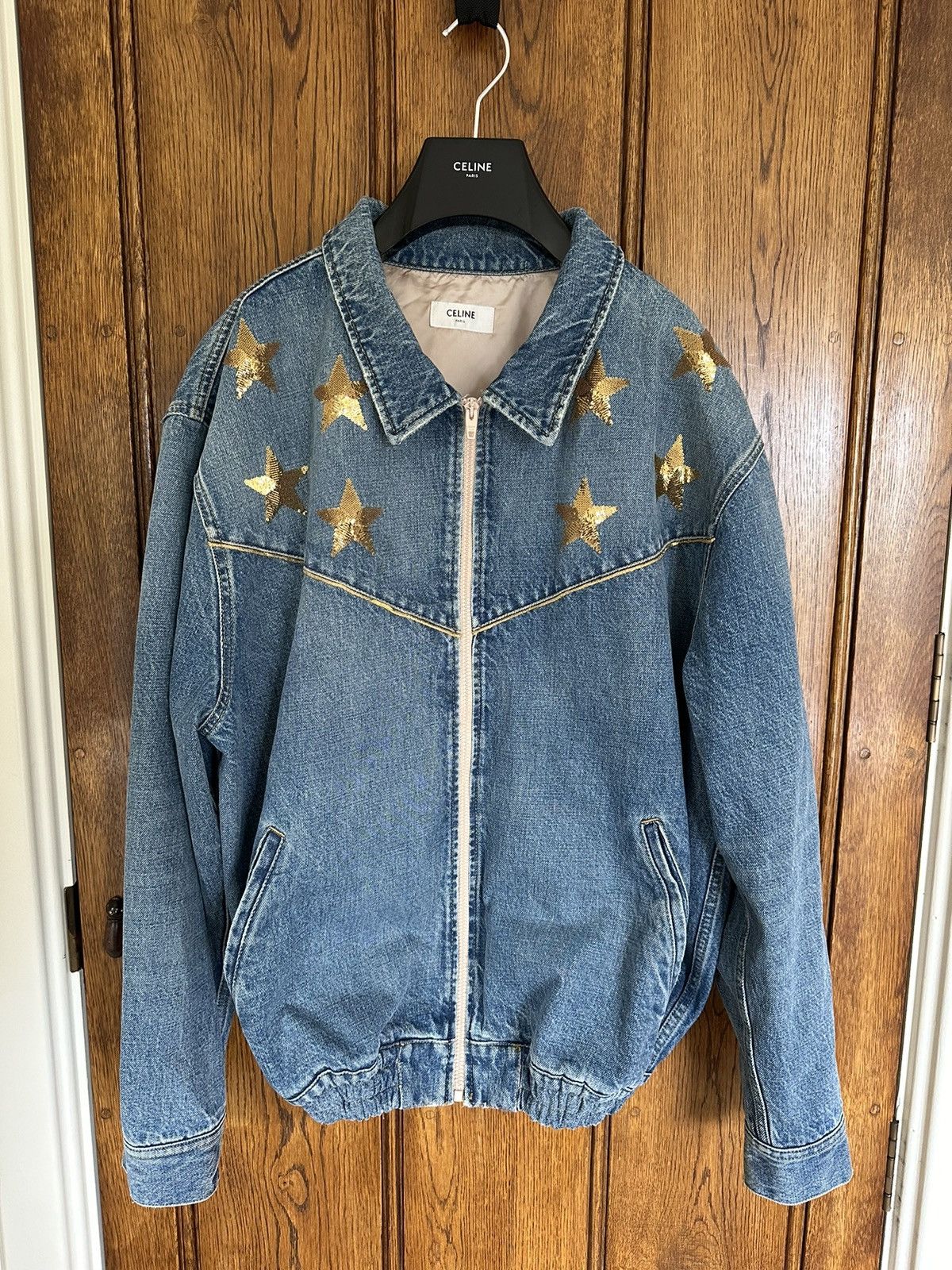 ジャケット・アウター celine embroiled denim jacket XS Celine Denim Jacket | eBay