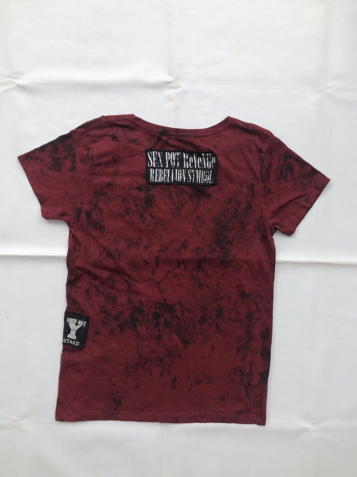 Japanese Brand Distressed Studded Poem Rebellion Symbol Punk Size US M / EU 48-50 / 2 - 2 Thumbnail