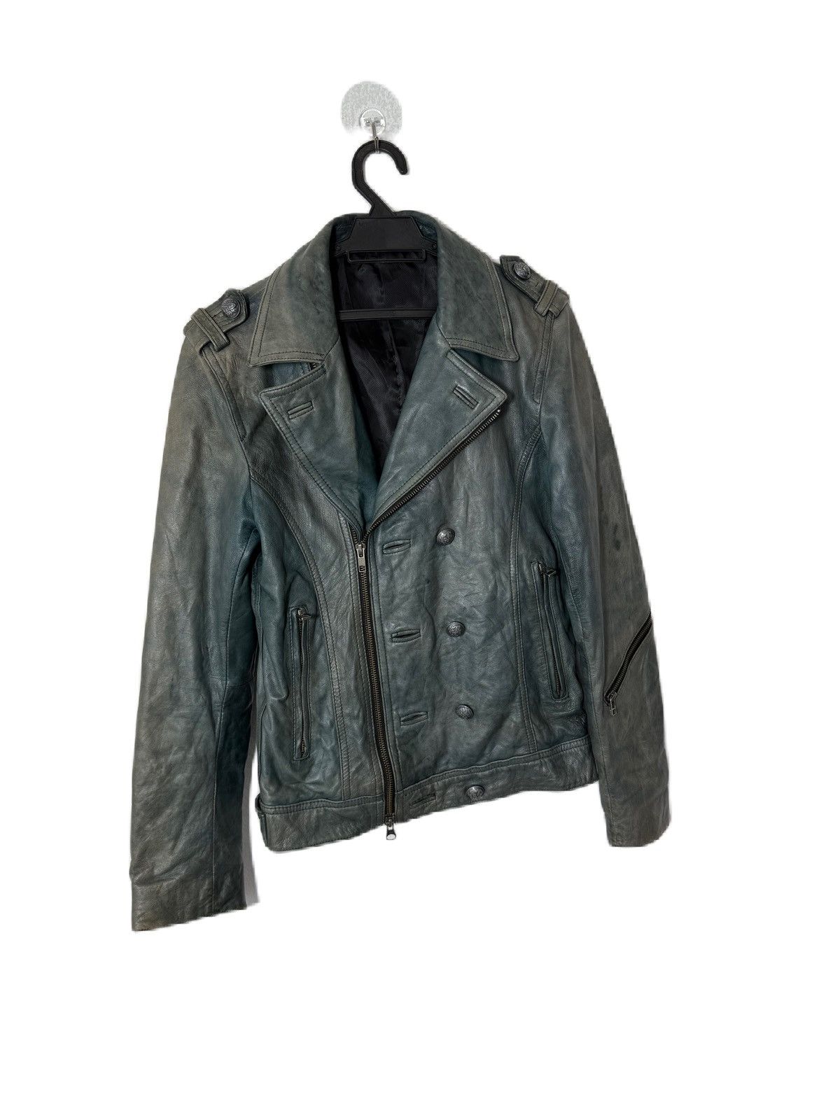 Genuine Leather × Japanese Brand JAPAN BRAND DISTRESS LEATHER JACKET EDGE RUPERT BIKER STYLE Size US M / EU 48-50 / 2 - 1 Thumbnail