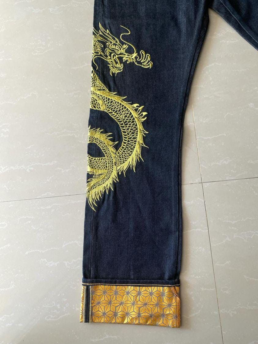 Evisu × Japanese Brand × Vintage Jeans Evisu Limited Collector Edition Year Of Dragon Size US 30 / EU 46 - 3 Thumbnail