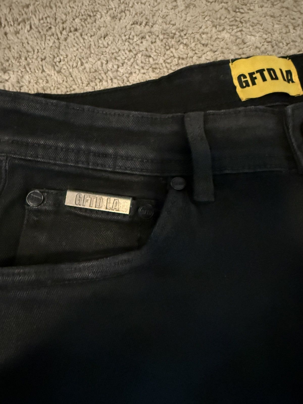 Other Black flared wax denim Size US 32 / EU 48 - 5 Thumbnail