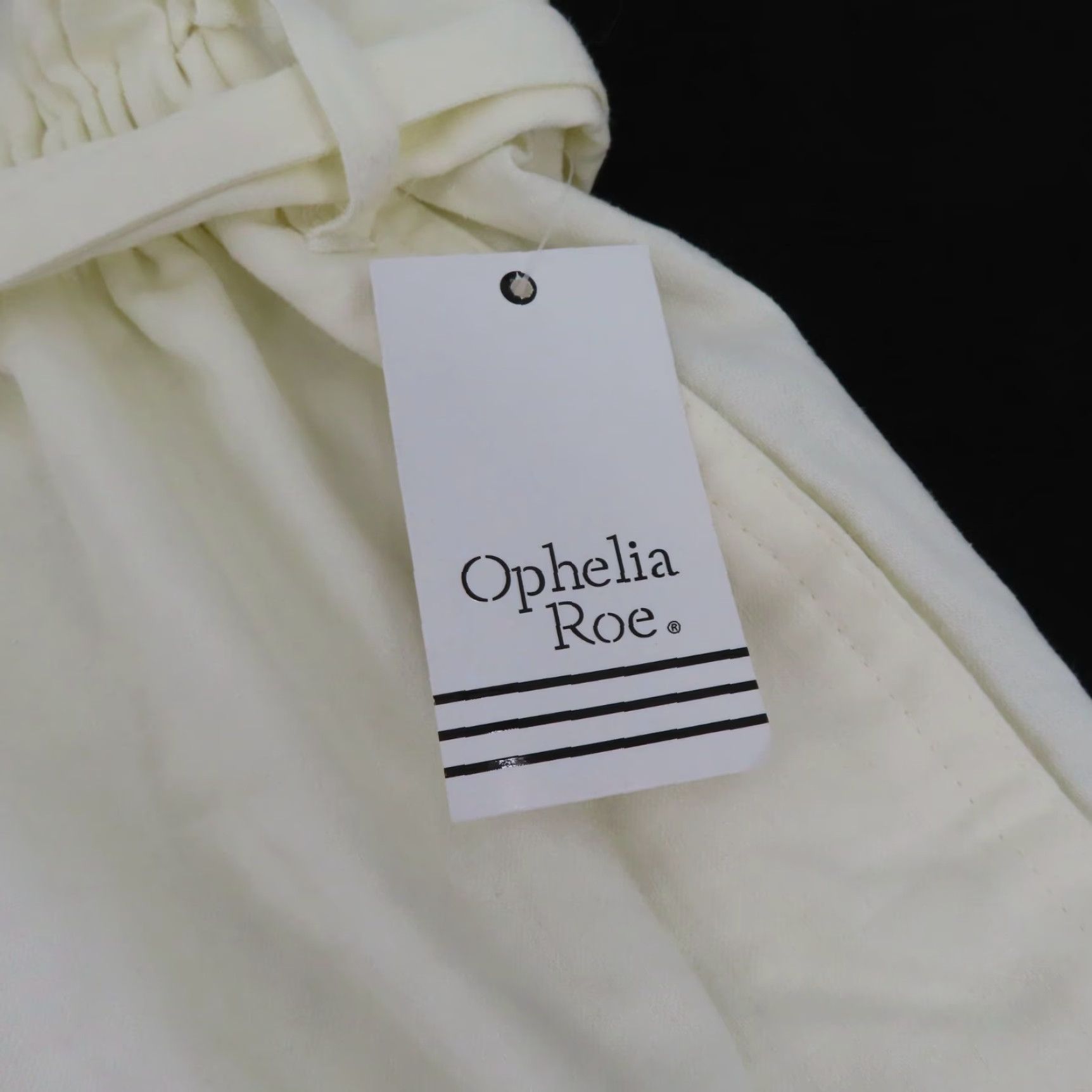 Vintage Ophelia Roe Womens Plus Size 3X White Ivory Linen Blend Paper Bag Shorts NEW Size 40" / US 18 - 4 Thumbnail