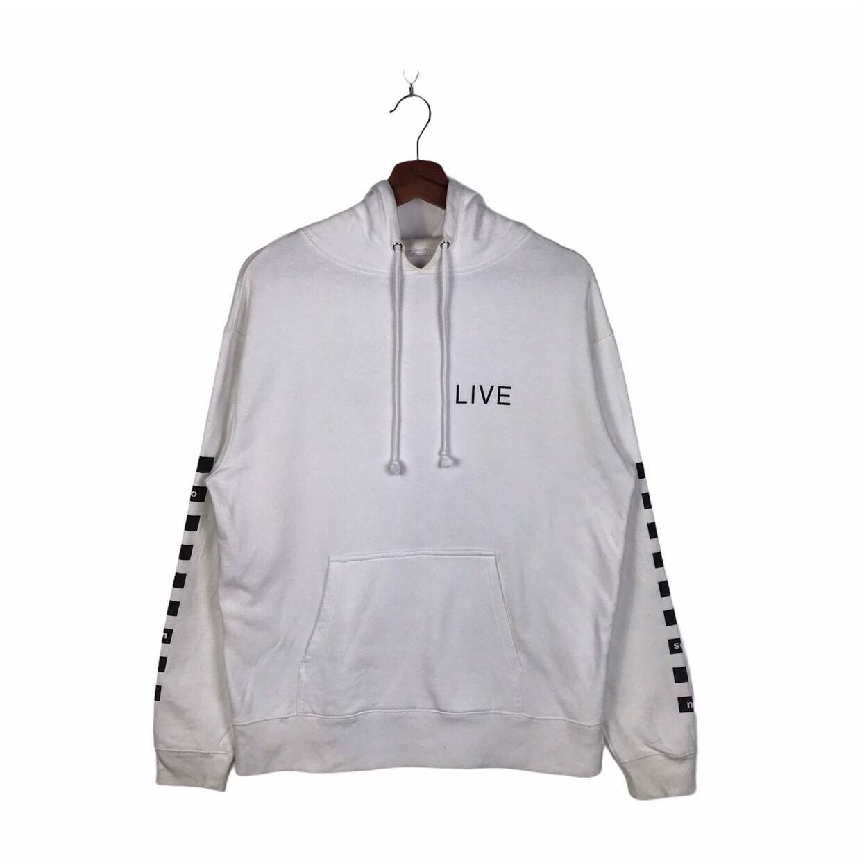 Number (N)ine Number (N)ine Studious ‘Live’ Hoodie - Rare Graphic Design Size US M / EU 48-50 / 2 - 4 Thumbnail