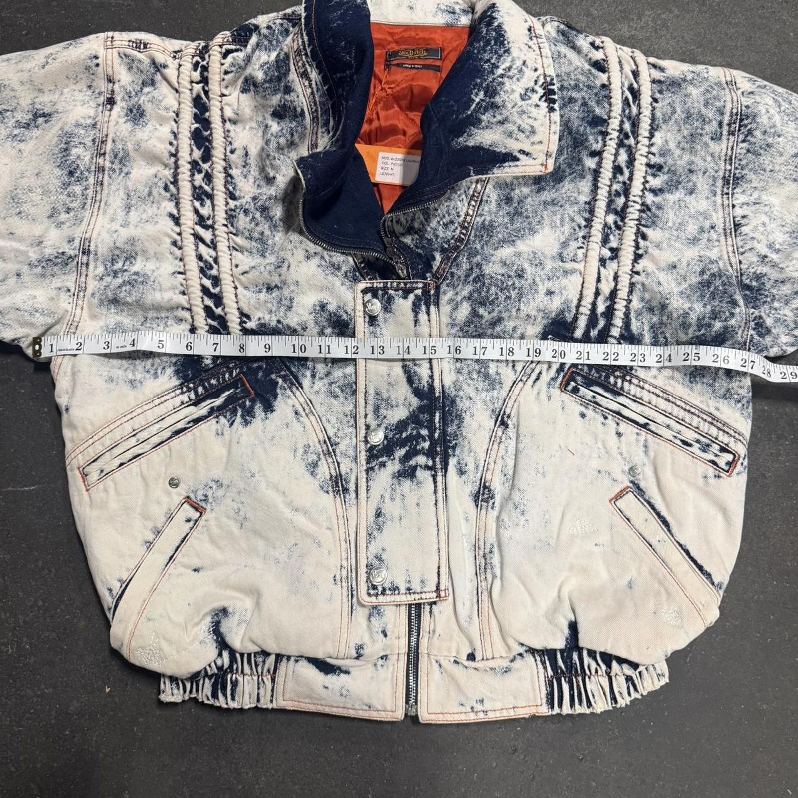 Von Dutch Von Dutch Paris New Acid Wash Bomber Jacket Size Medium Size US M / EU 48-50 / 2 - 6 Thumbnail