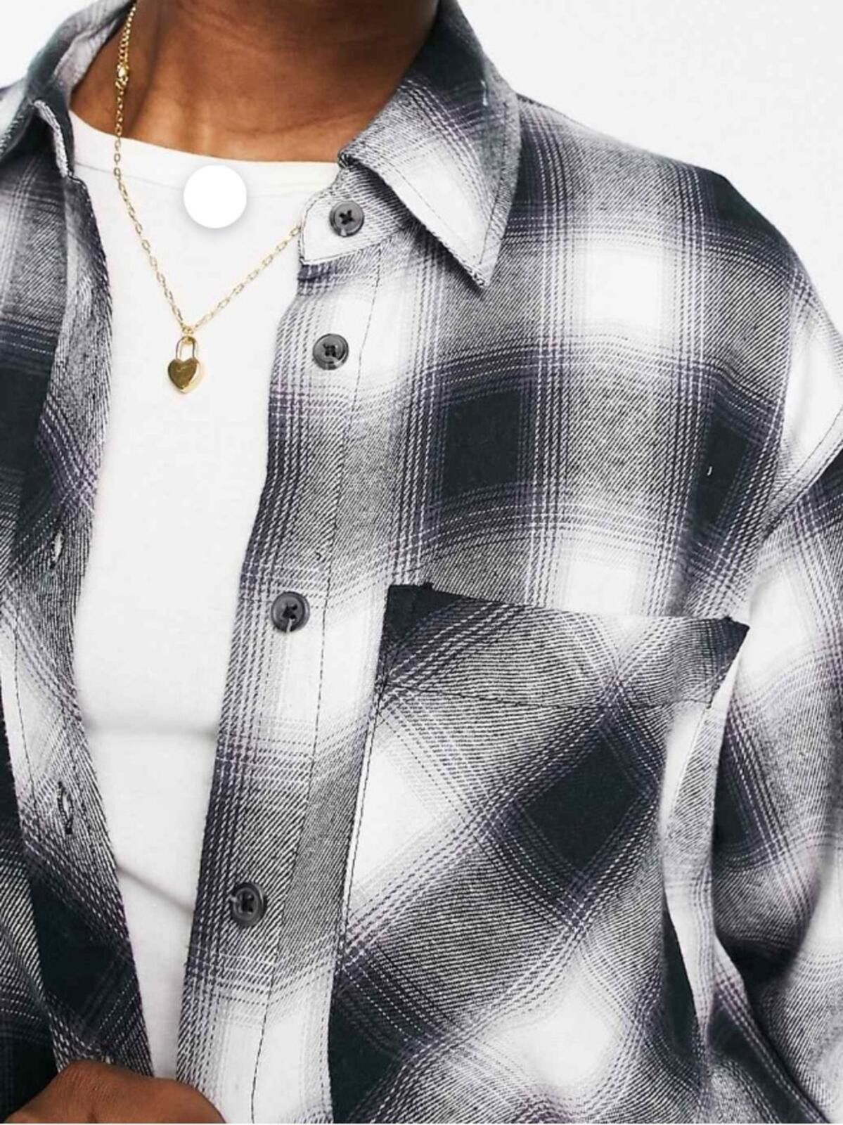 Other Stradivarius / Plaid Button Down / Black White Size XS / US 0-2 / IT 36-38 - 10 Thumbnail