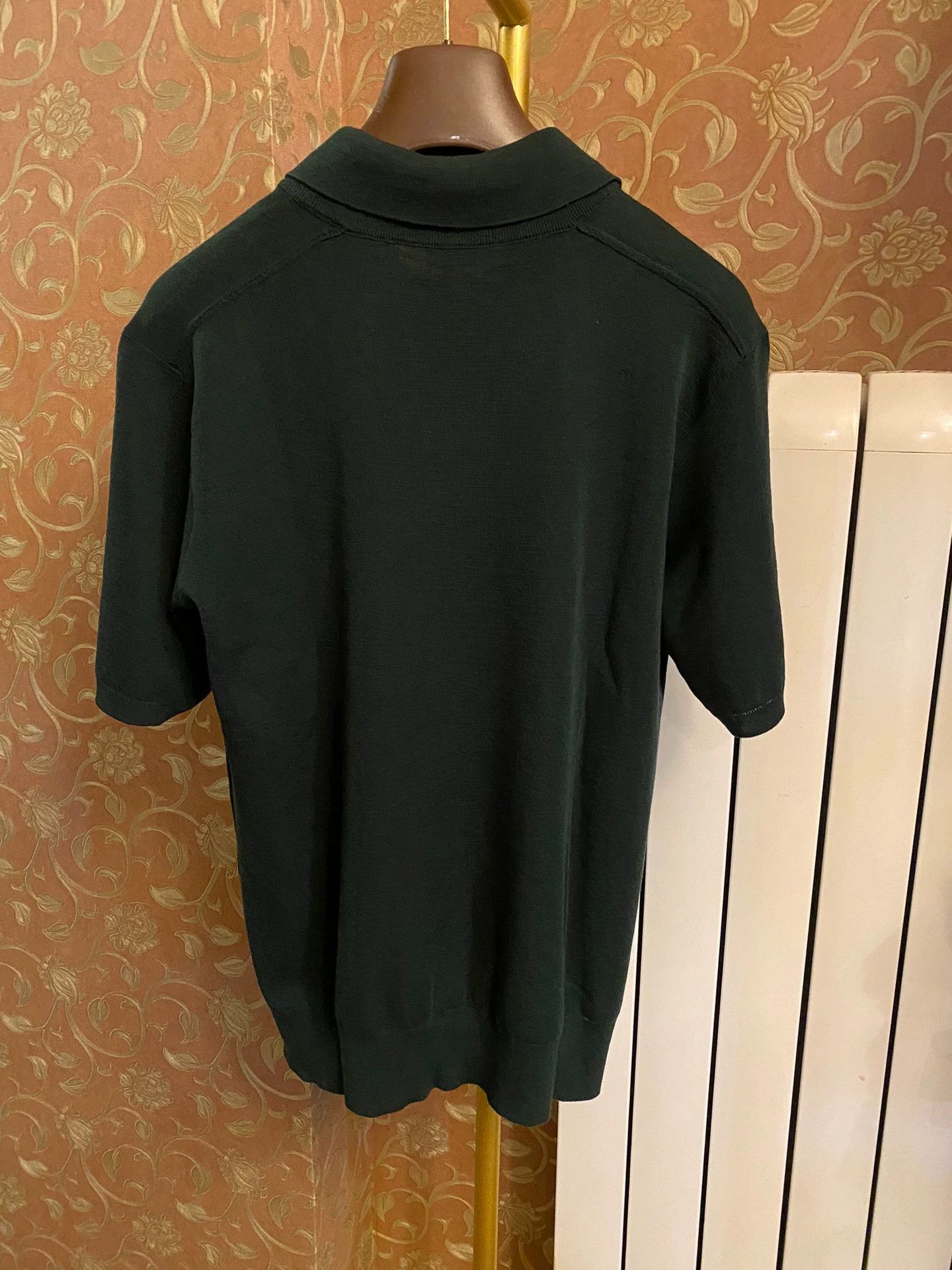 Burberry Burberry 100% Wool Short Sleeve Polo Shirt 8083182 Size US M / EU 48-50 / 2 - 3 Thumbnail