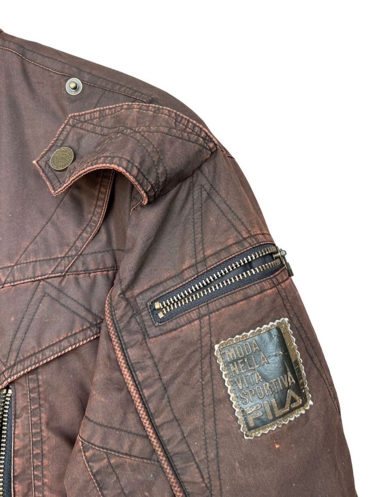 Fila Vintage Sun Faded Fila MA-1 Distressed ParaBomber Jacket Size US M / EU 48-50 / 2 - 9 Thumbnail