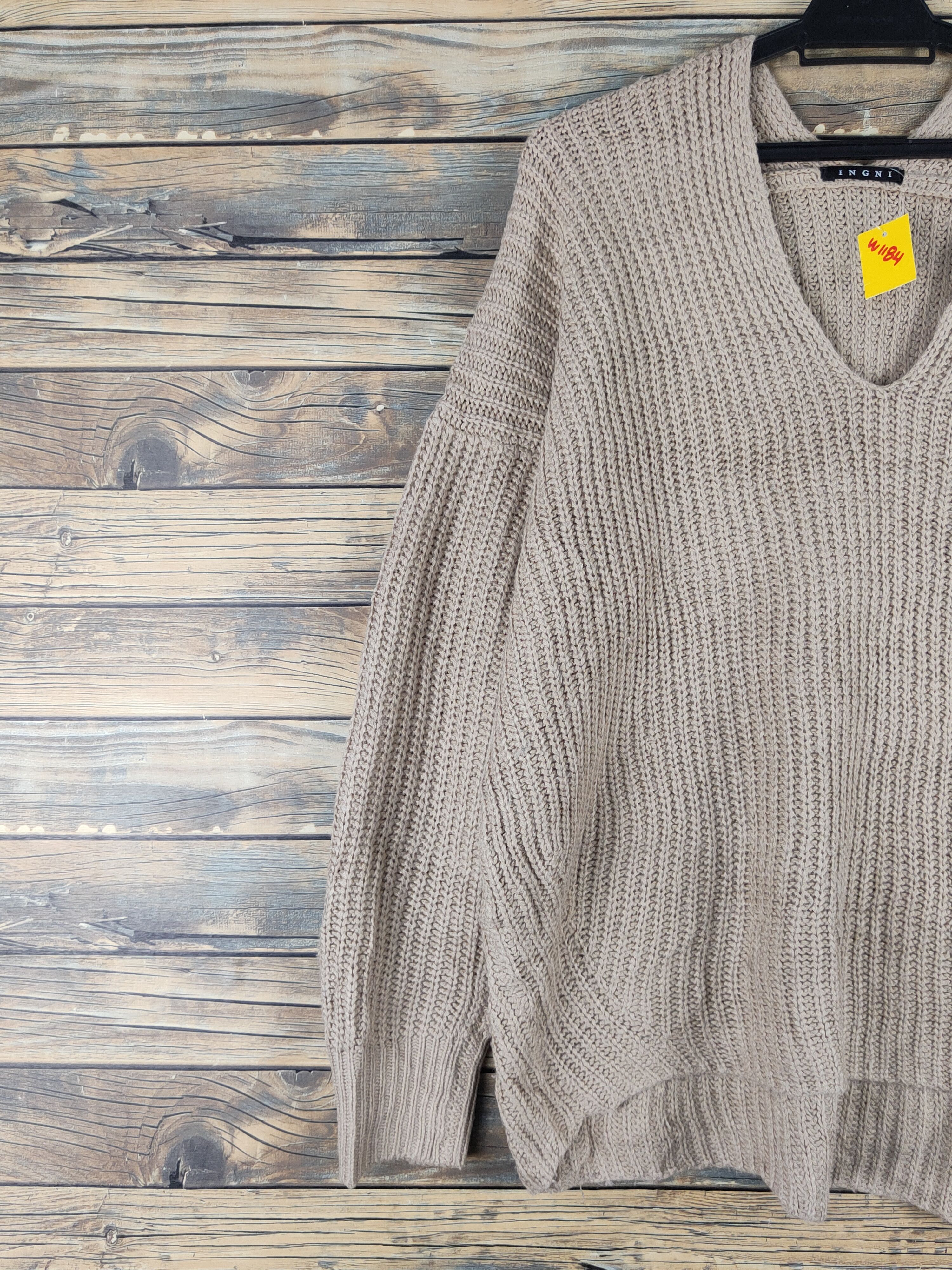 Japanese Brand × Vintage Ingni Brown Knitwear Sweatshirts #W1184 Size US XL / EU 56 / 4 - 3 Thumbnail