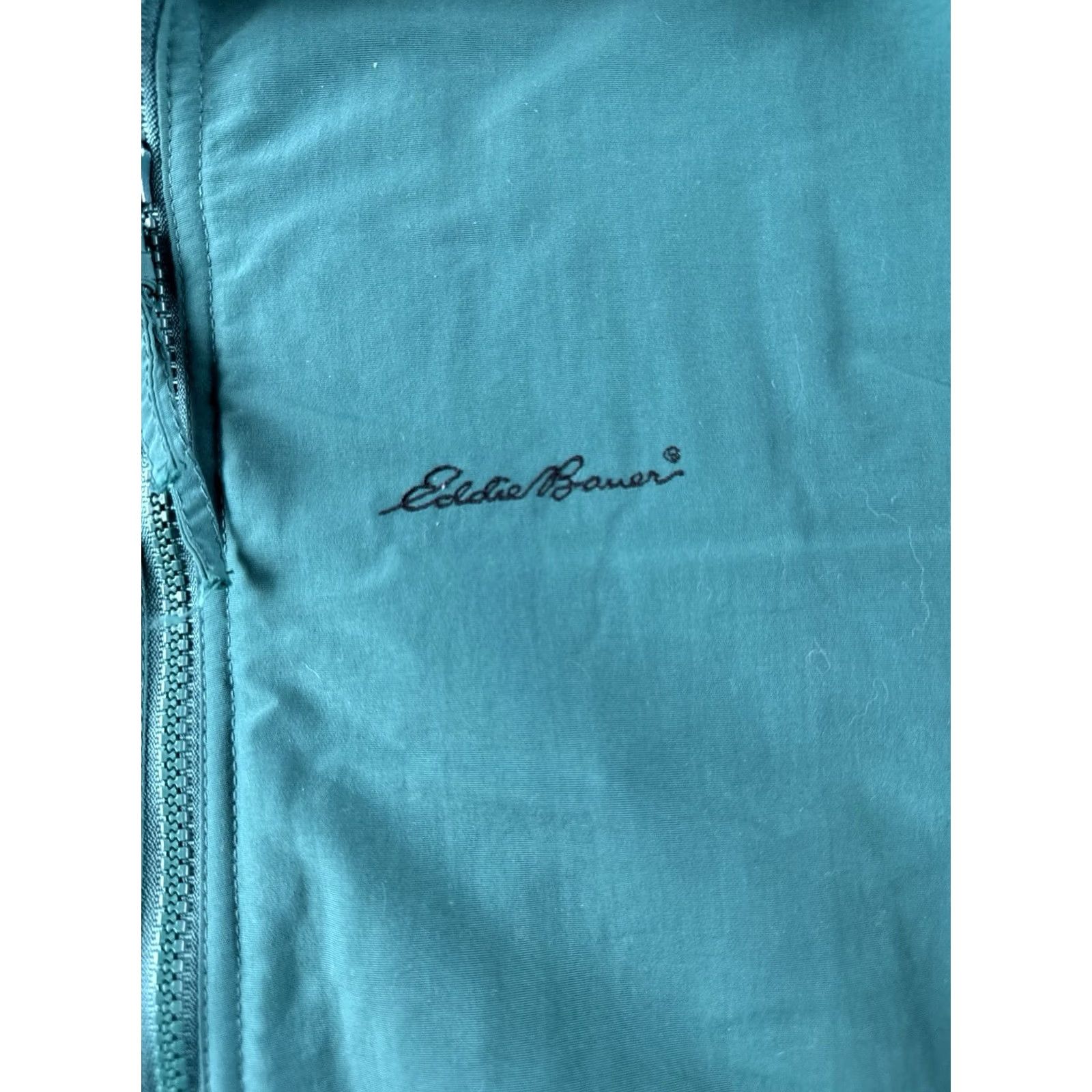 Eddie Bauer VINTAGE Eddie Bauer Insulated Jacket USA Made Teal Nylon Fleece-Lined M Tall Mens 90s Bomber Coat Size US M / EU 48-50 / 2 - 4 Thumbnail