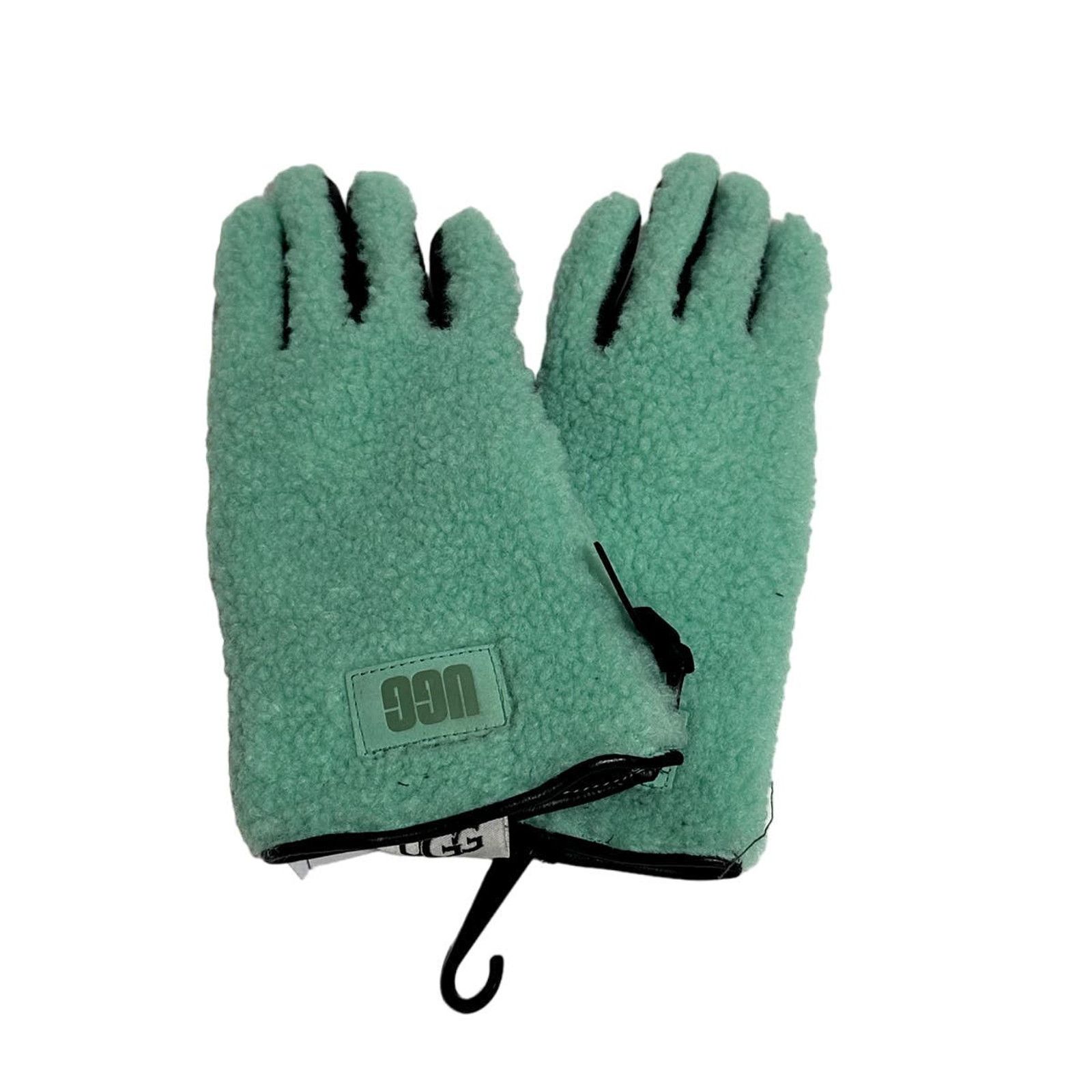 Ugg UGG Leather & Faux Shearling Gloves SMALL PALE EMERALD Size ONE SIZE - 1 Thumbnail