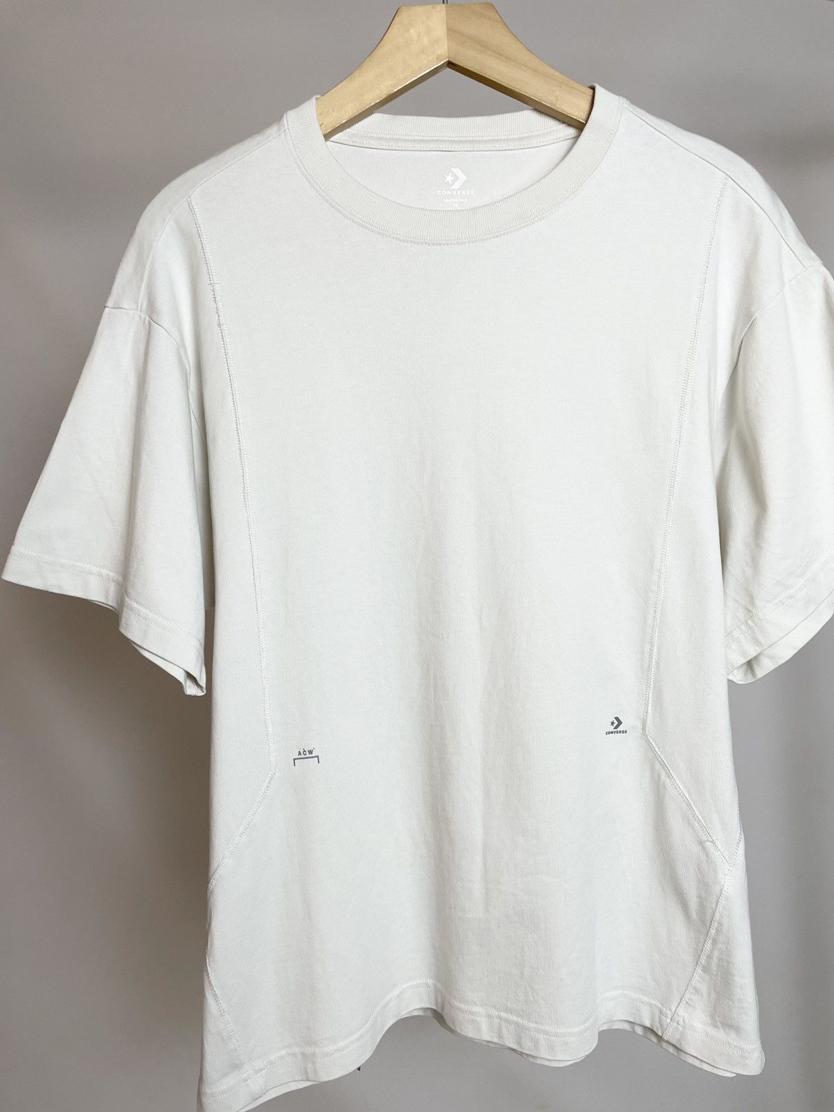 A-COLD-WALL* × Converse Converse x ACW A Cold Wall bone white reflective tee t-shirt Size US S / EU 44-46 / 1 - 5 Thumbnail