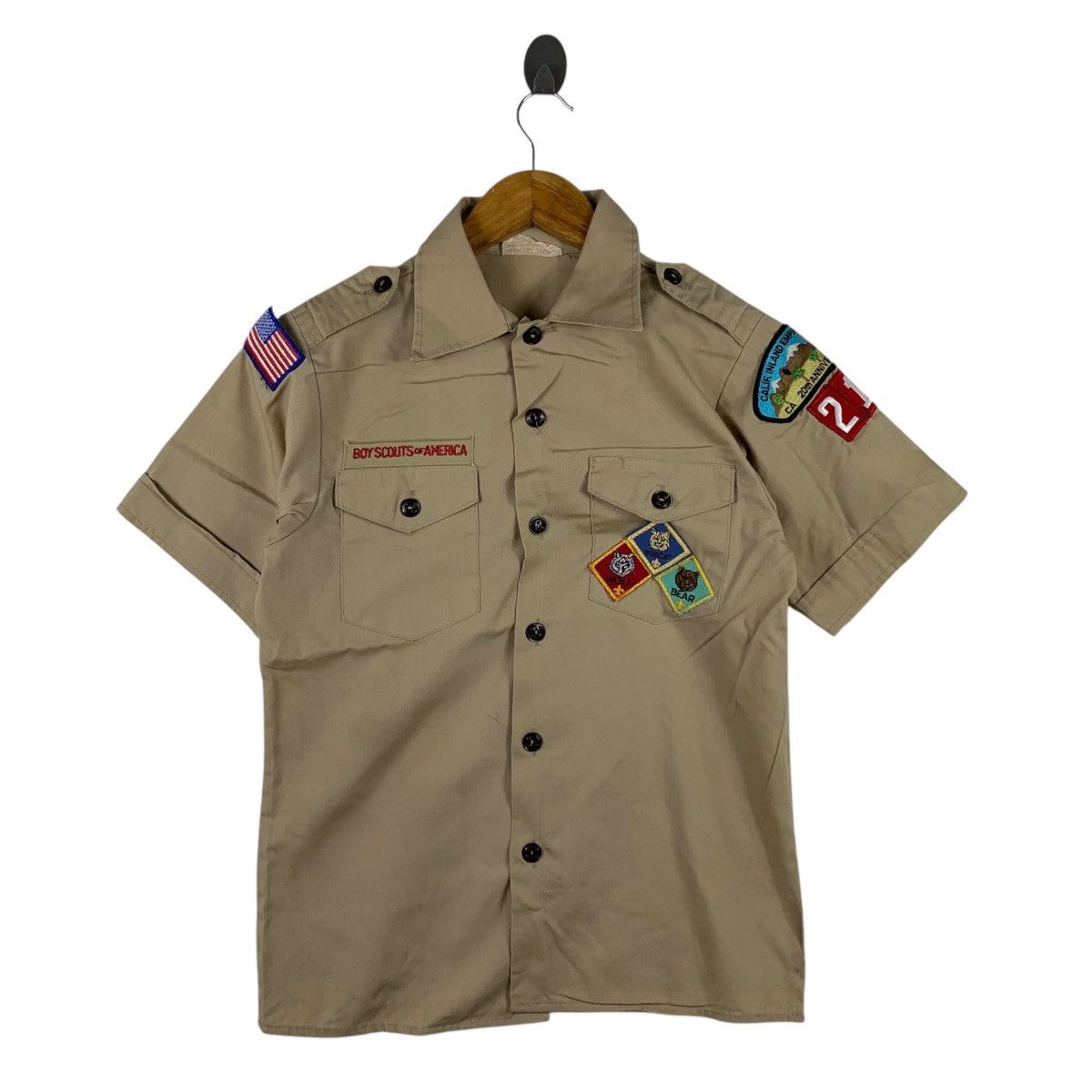 Vintage Vintage 90s BOY SCOUT Of AMERICAN Embroidered Badge Uniform Size US S / EU 44-46 / 1 - 1 Thumbnail